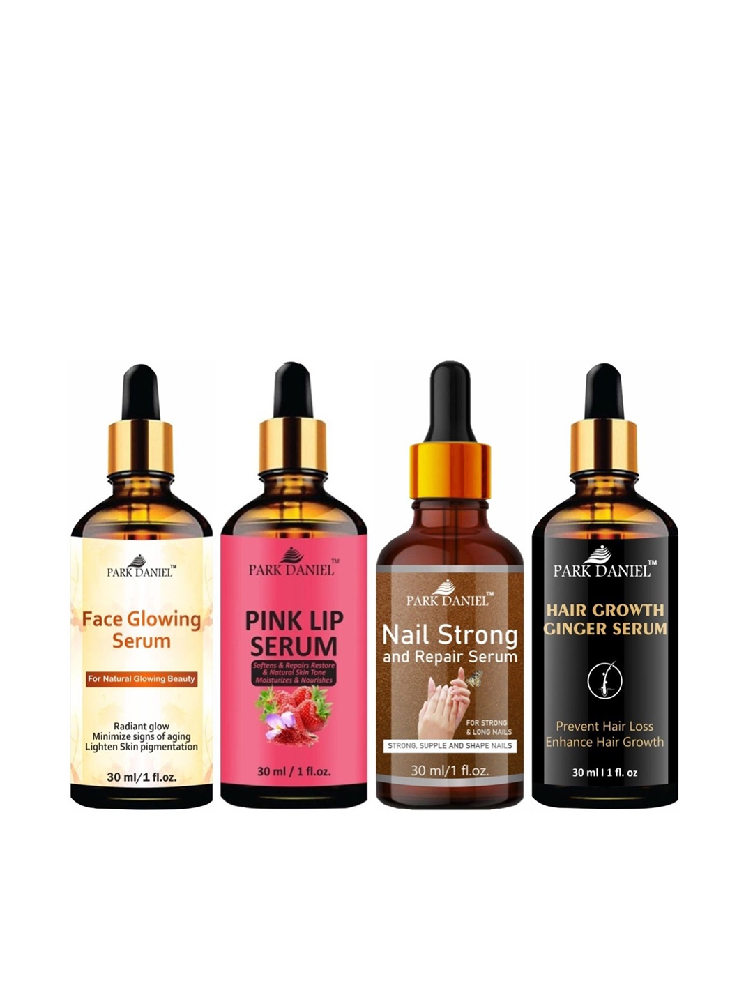 

Park Daniel Set Of 4 Face Serum Combo - 30 ml Each, Multi