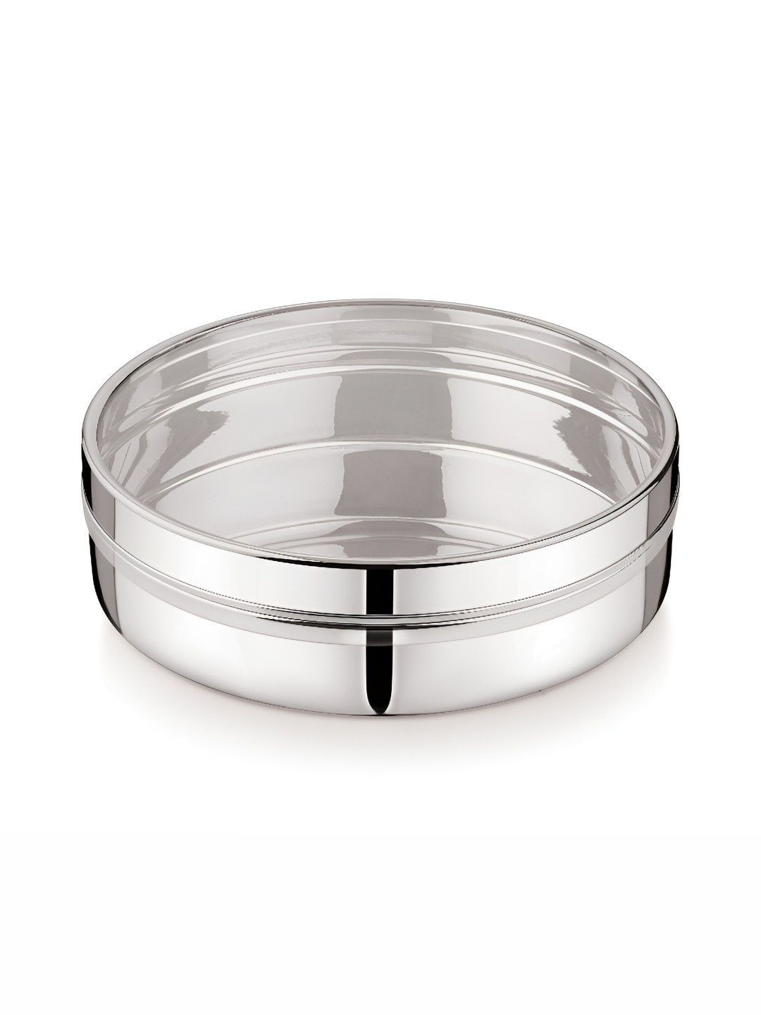 

MUKTI Silver-Toned Stainless Steel Dishwasher Safe Canister Container 1.5L