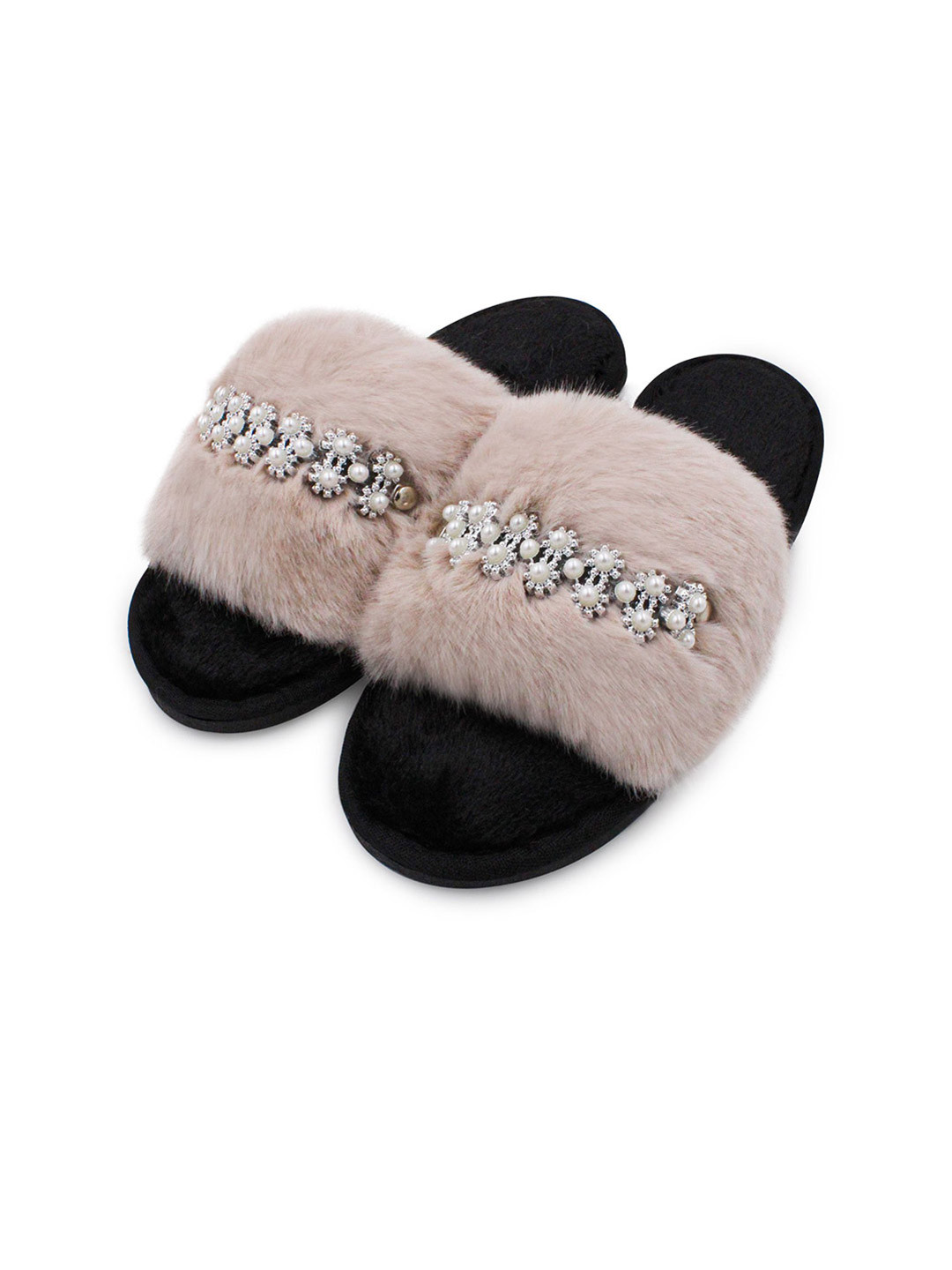 

JENNA Women Solid Room Slippers, Beige