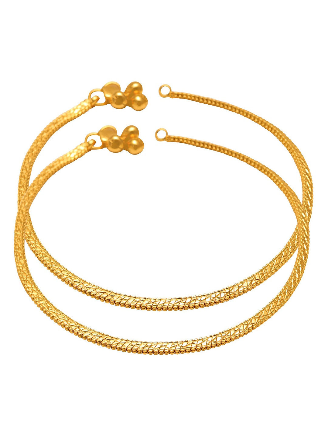 

MEMOIR Set Of 2 Gold-Plated Anklets