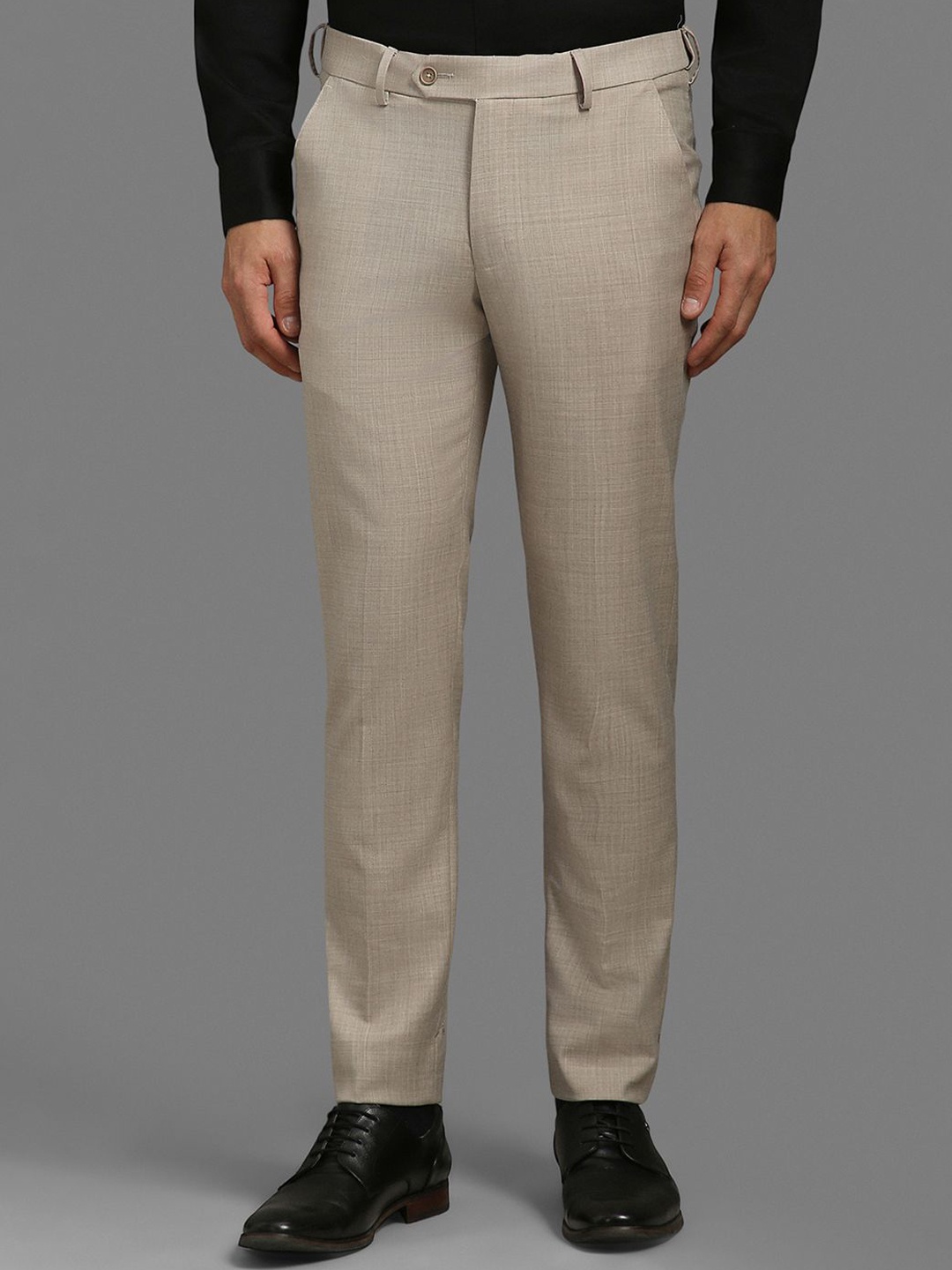 

Louis Philippe Men Slim Fit Trousers, Beige