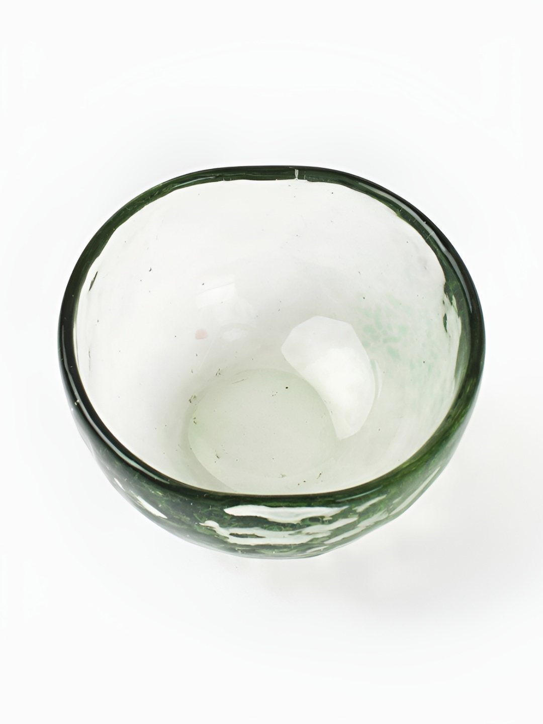 

Fabindia Pardarshee Green Glass Easy to Clean Dip Bowl