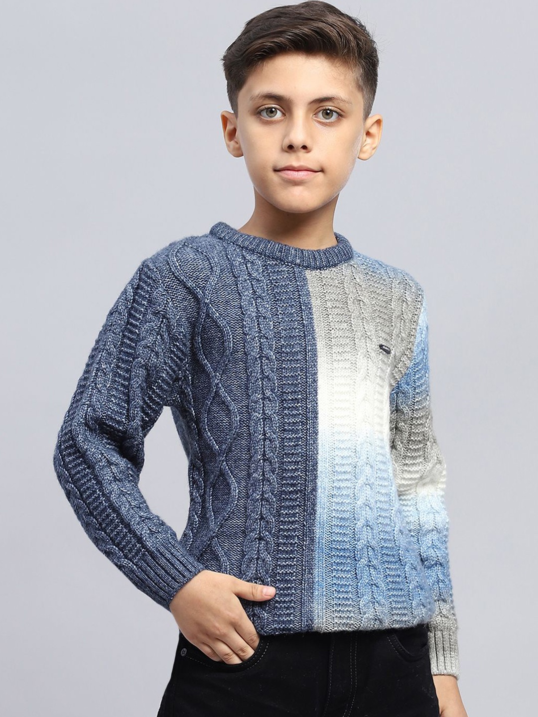 

Monte Carlo Boys Woollen Pullover, Navy blue