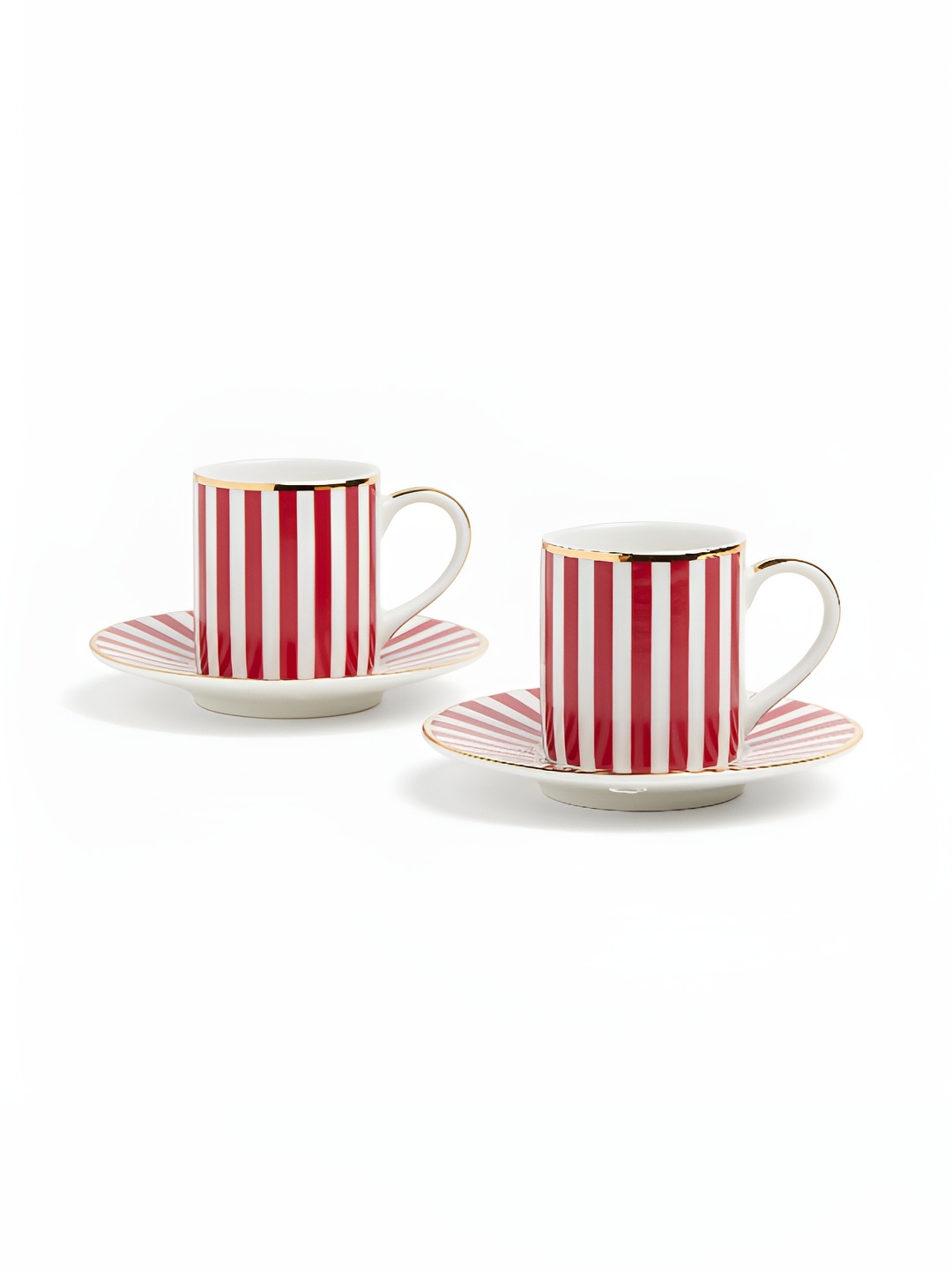 

H&M Red 2-Pack Espresso Cup And Saucer