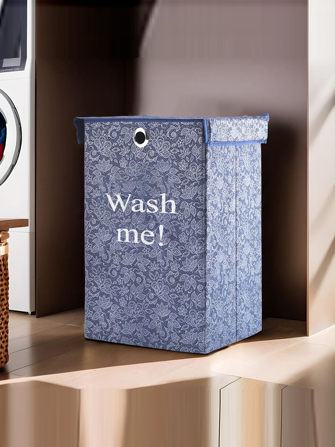 

Kuber Industries Blue & Navy Blue 4 Pieces Printed Laundry Bag 75L, Grey