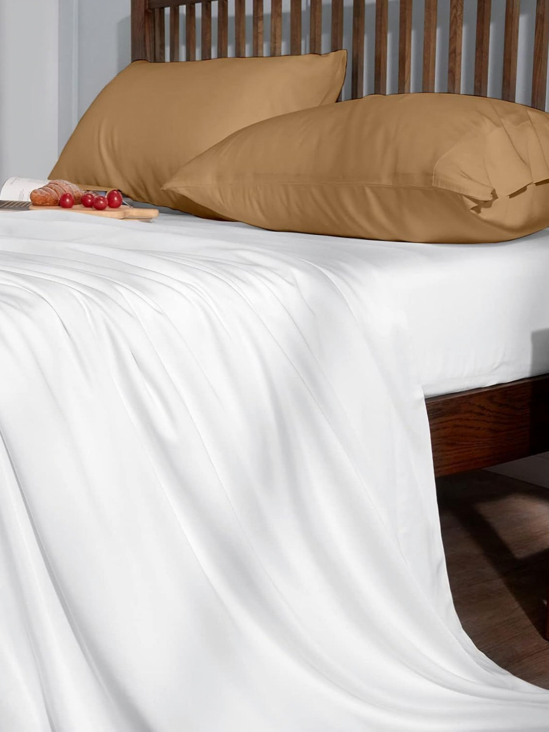 

Sleepino Beige 2 Pieces Solid Linen Rectangle Pillow Covers