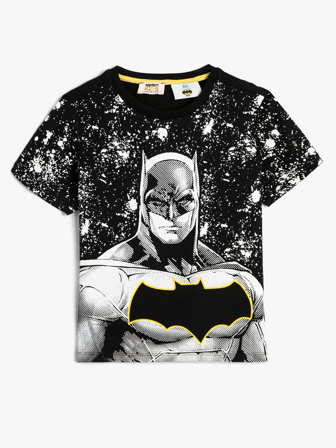 

Koton Boys Batman Graphic Printed Round Neck Cotton T-shirt, Black