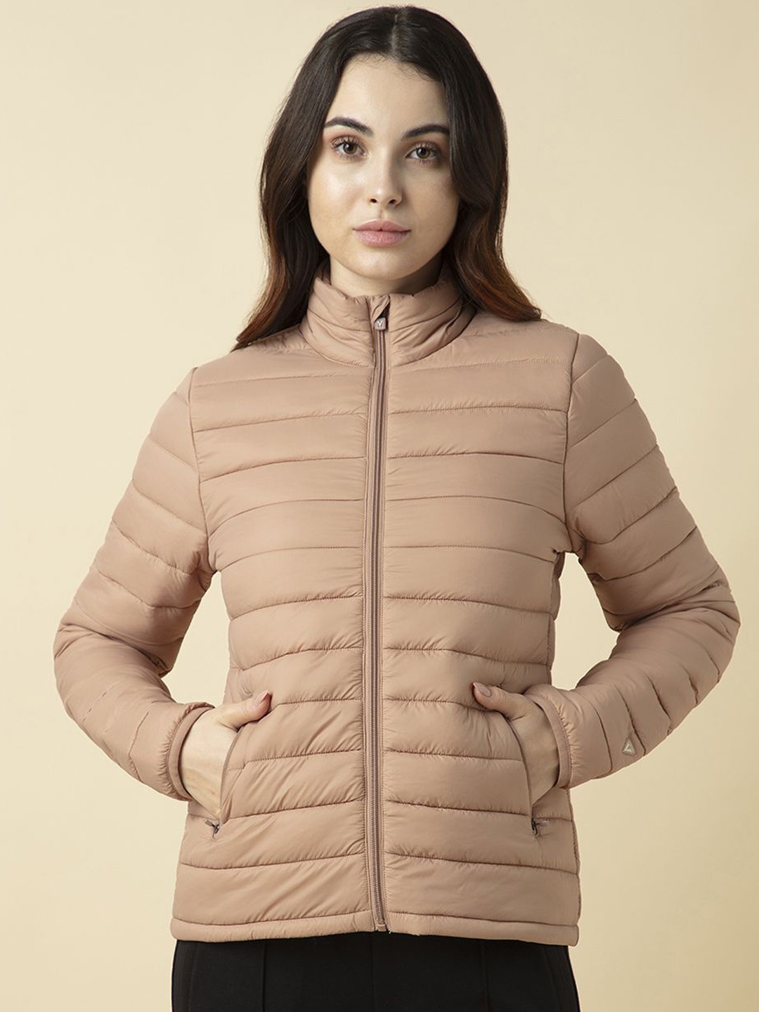 

Van Heusen Women Full Sleeves Puffer Jacket, Beige