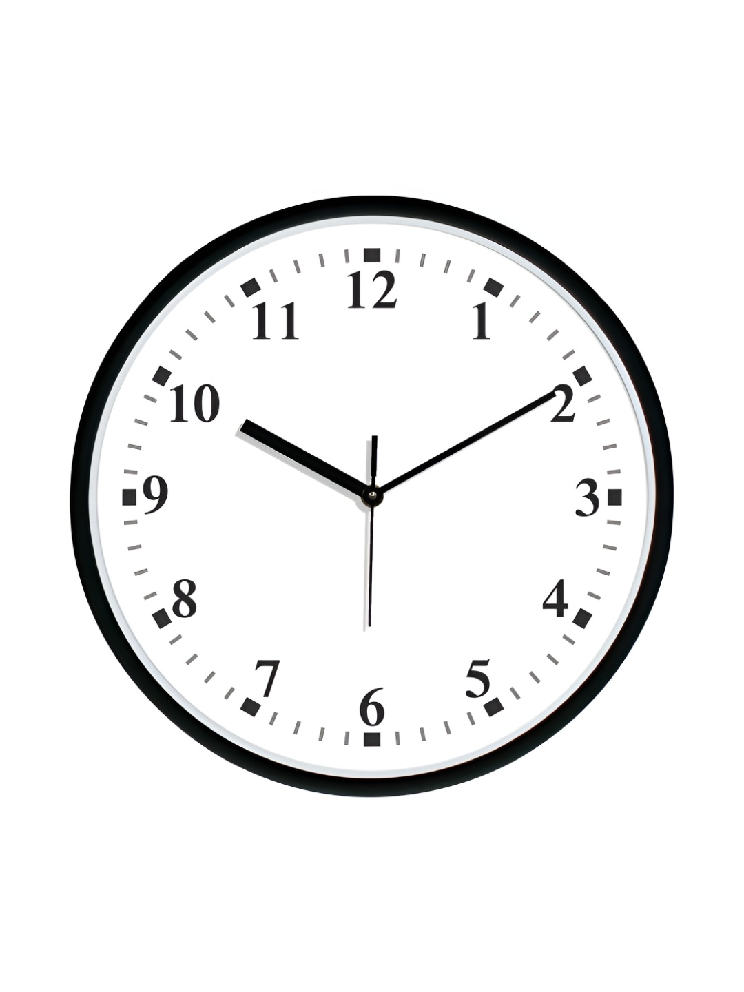 

RANDOM Printed Round Shaped Sweep Silent Movement Contemporary Wall Clock, Black