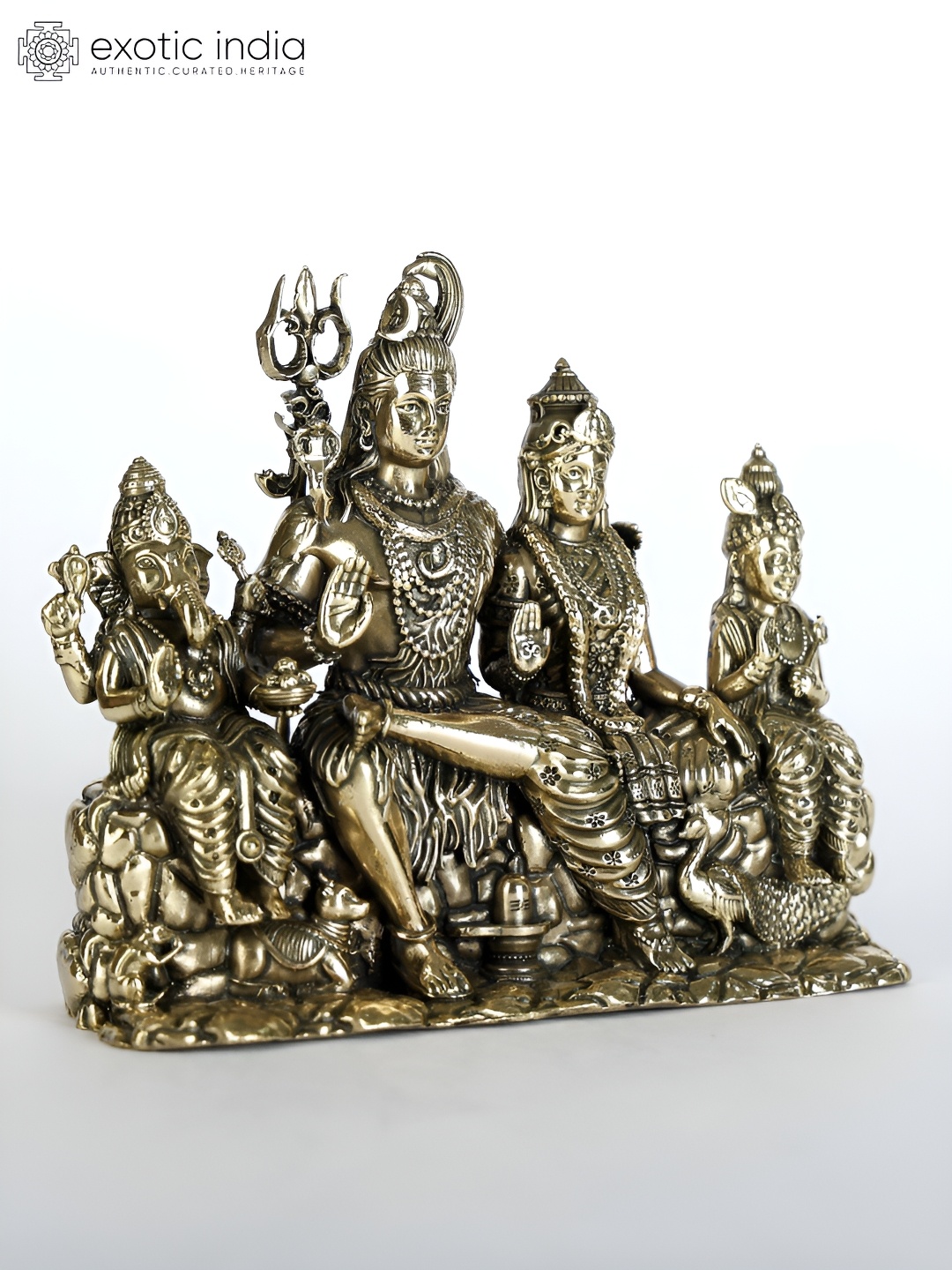 

Exotic India Gold-Toned Religious Figurine Showpiece