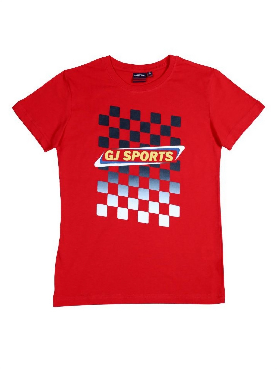 

Gini and Jony Boys Dry Fit Graphic Printed Round Neck Cotton T-shirt, Red
