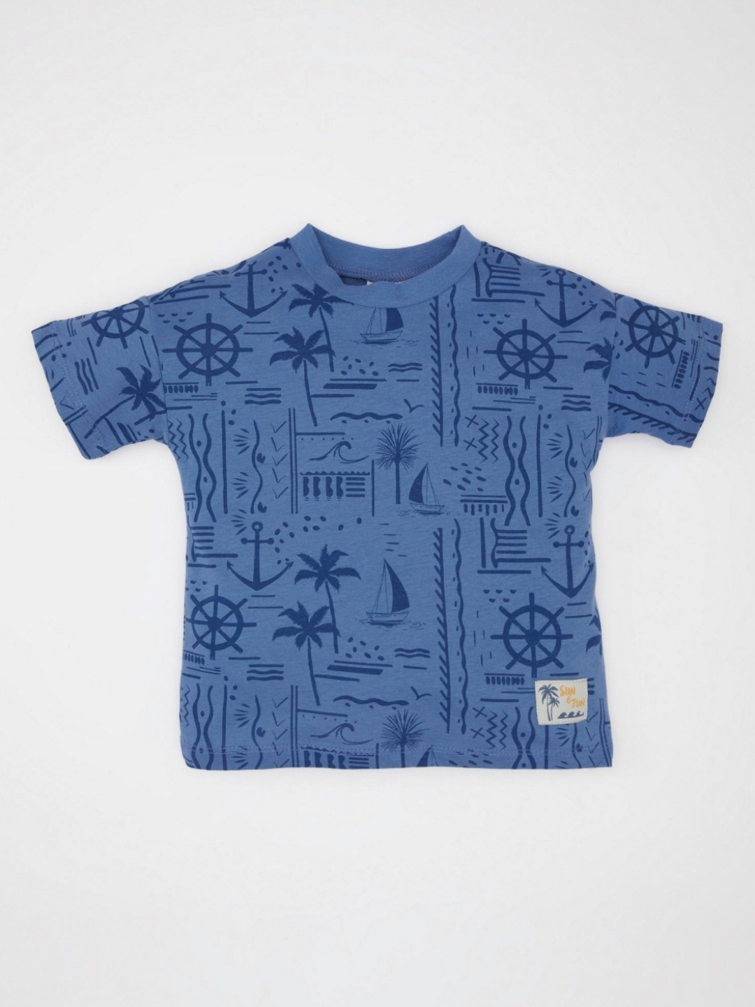 

DeFacto Boys Graphic Printed Round Neck Cotton T-shirt, Na