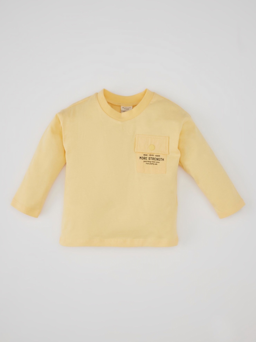 

DeFacto Boys Cotton Round Neck T-shirt, Yellow