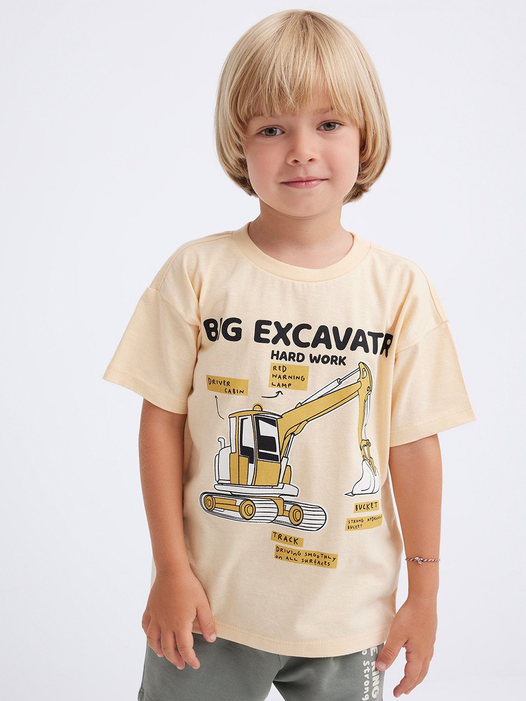 

DeFacto Boys Typography Printed T-shirt, Na