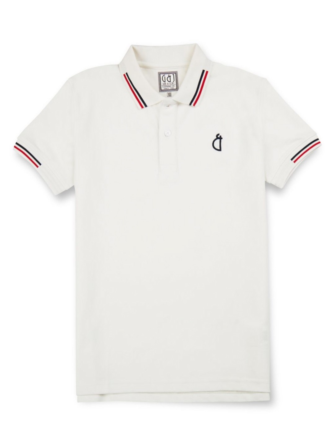 

Gini and Jony Boys Solid Polo Collar Cotton T-shirt, White