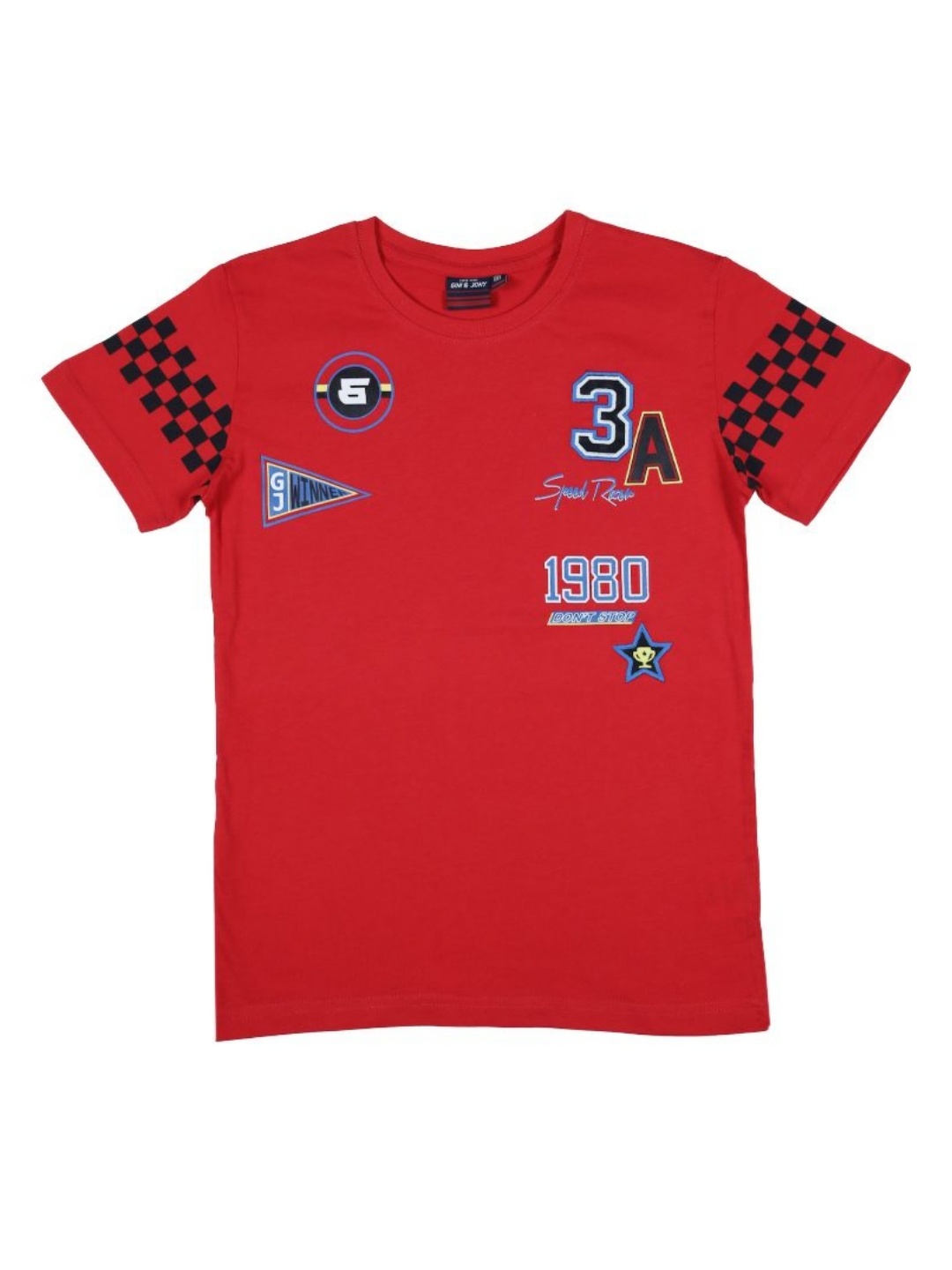 

Gini and Jony Boys Printed T-shirt, Red