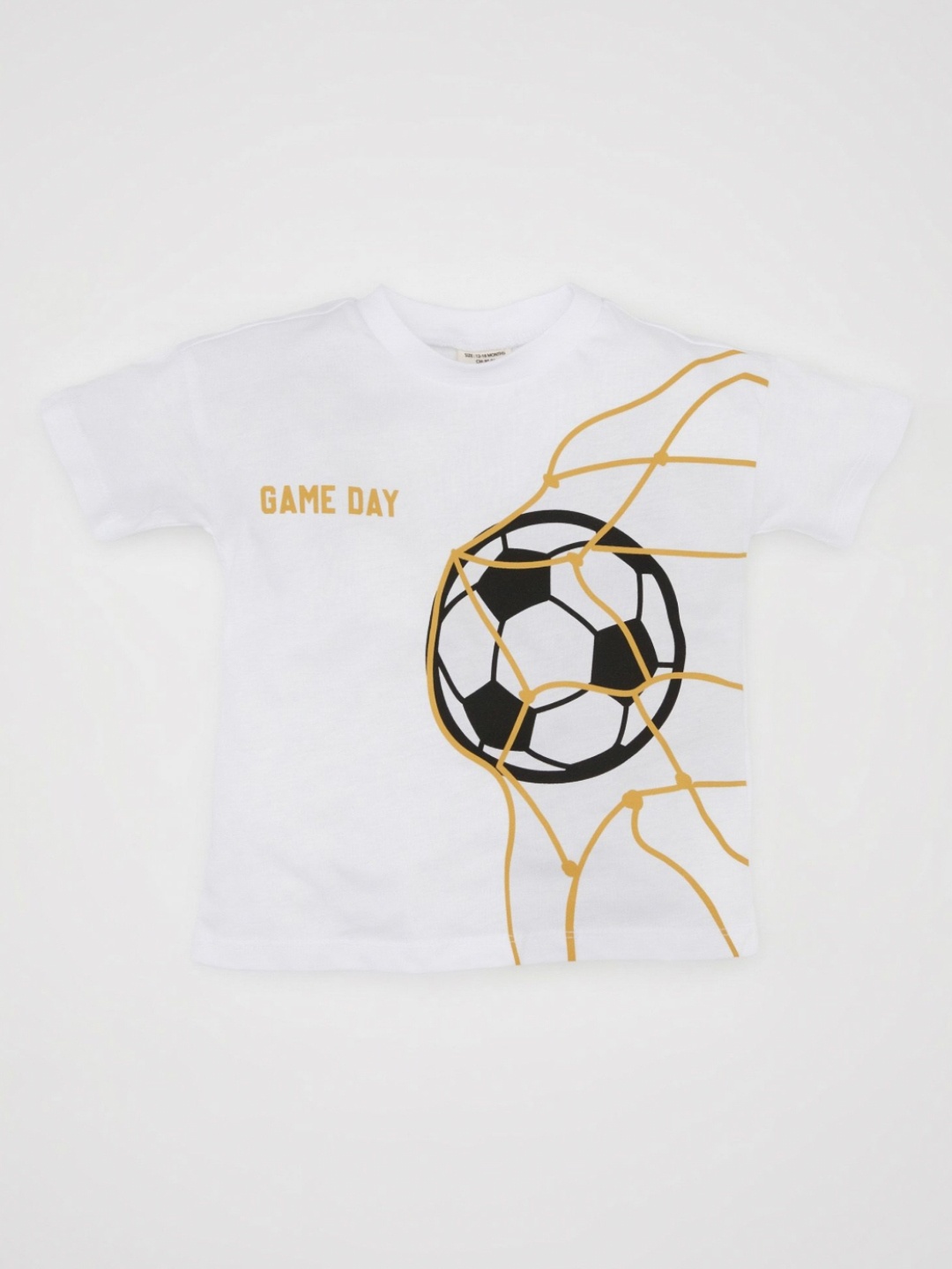

DeFacto Boys Typography Printed Round Neck Cotton T-shirt, White
