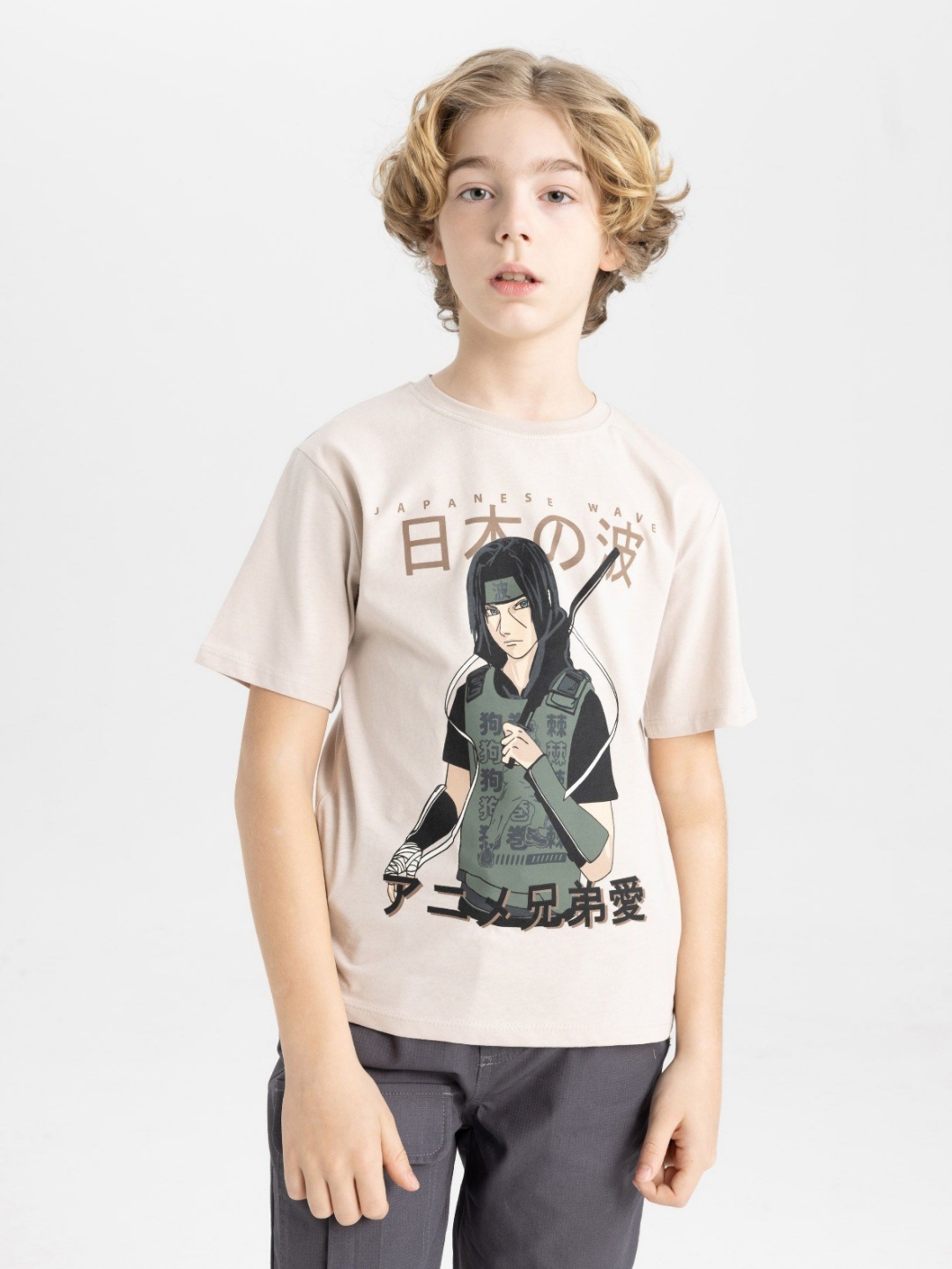 

DeFacto Boys Printed Extended Sleeves T-shirt, Na