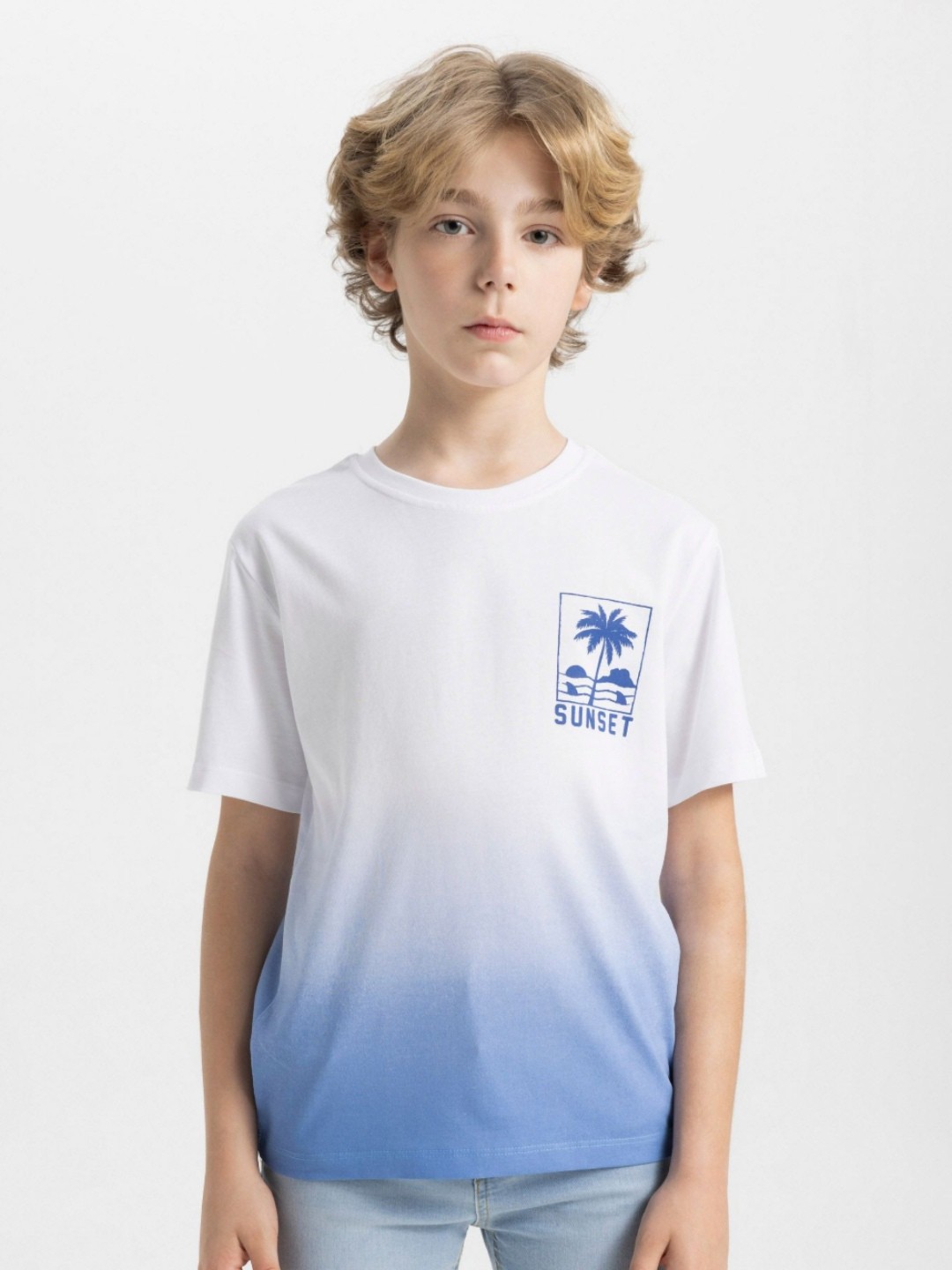 

DeFacto Boys Typography Applique T-shirt, Na
