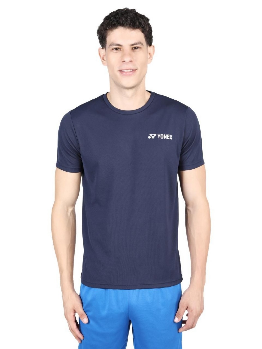 

YONEX Men Graphic Printed Round Neck Tshirt, Blue