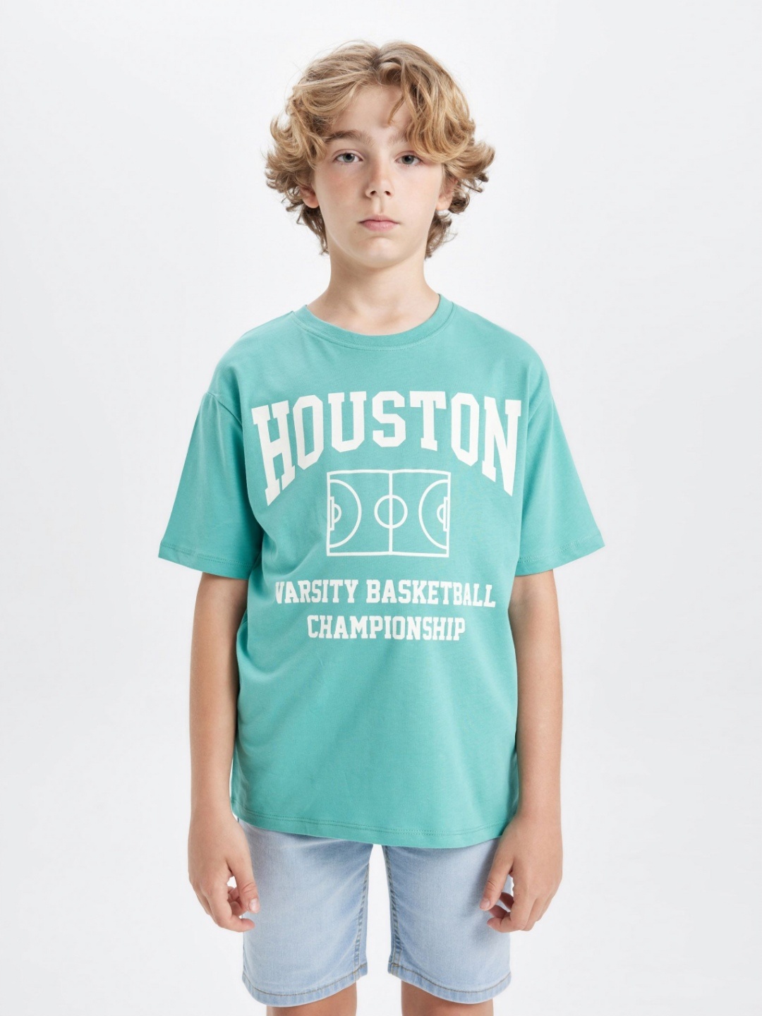 

DeFacto Boys Typography Printed T-shirt, Na