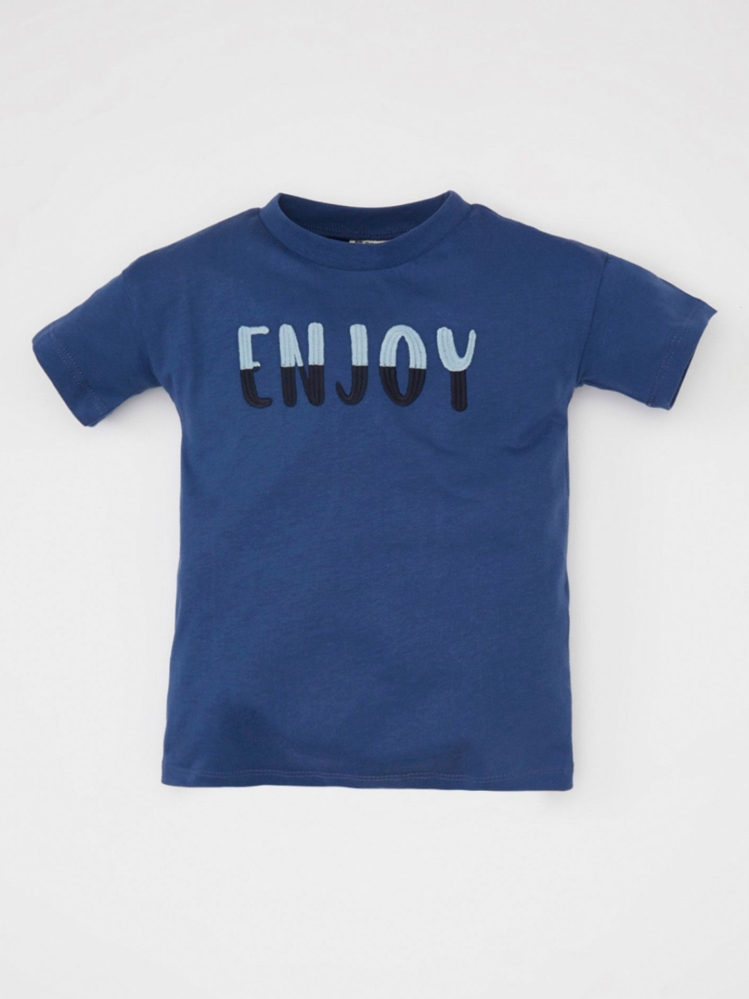 

DeFacto Boys Typography Printed Applique Cotton T-shirt, Na