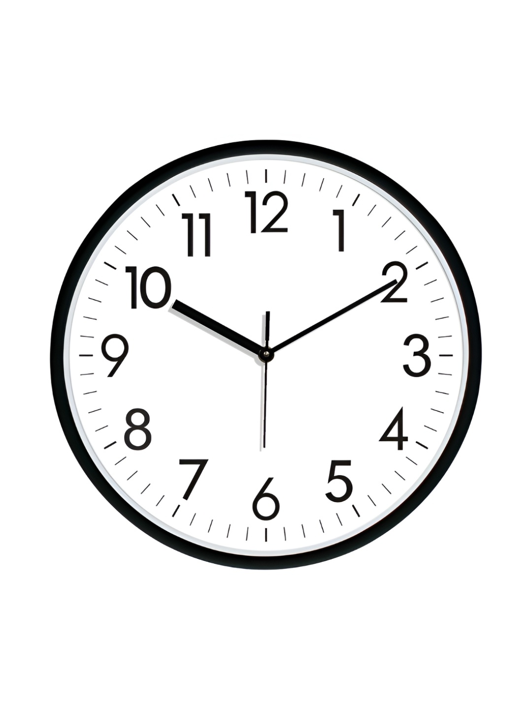 

RANDOM Printed Round Shaped Sweep Silent Movement Contemporary Wall Clock, Black