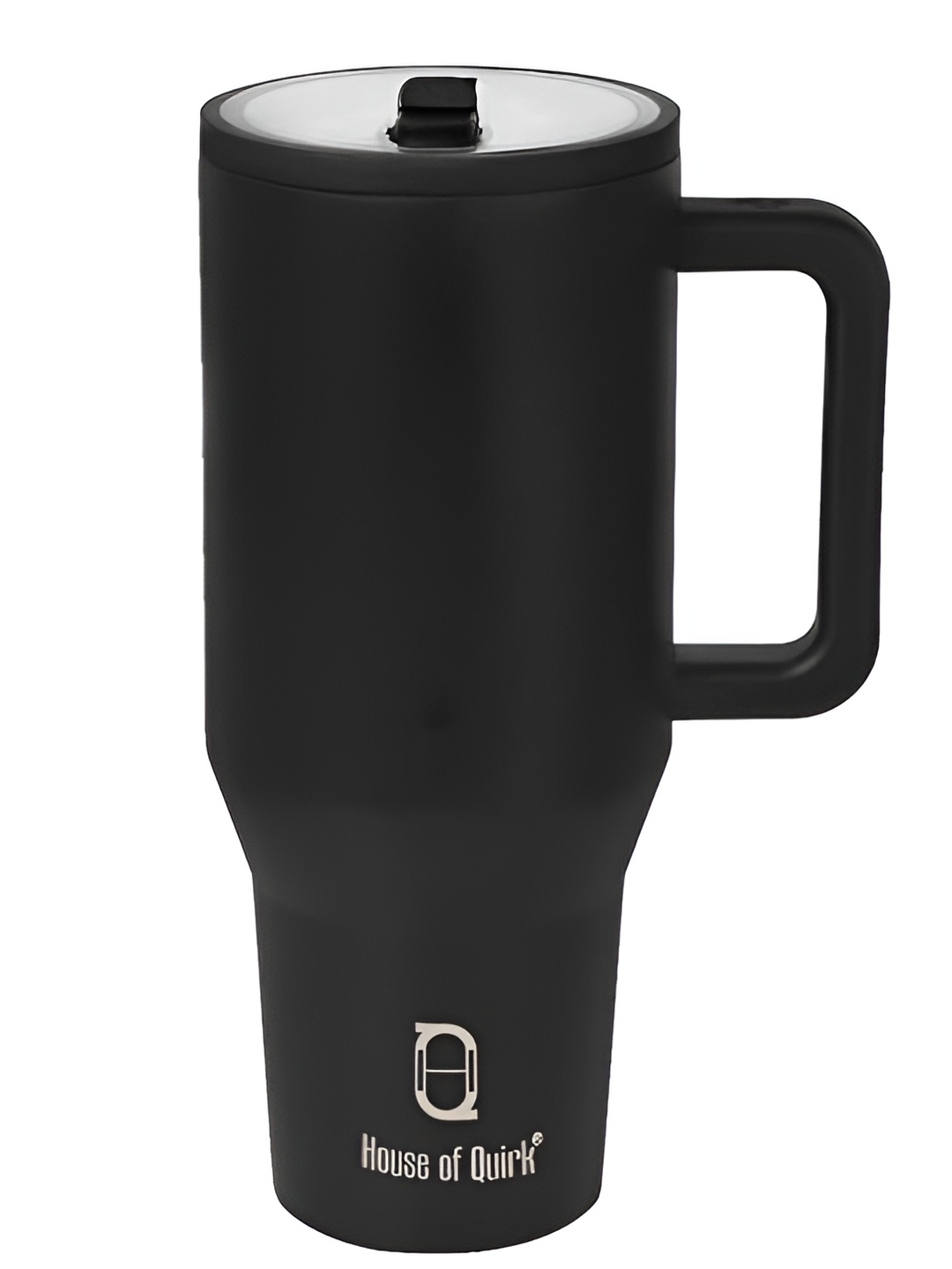 

HOUSE OF QUIRK Black Stainless Steel Printed Double Wall Vacuum Water Bottle 1.2L