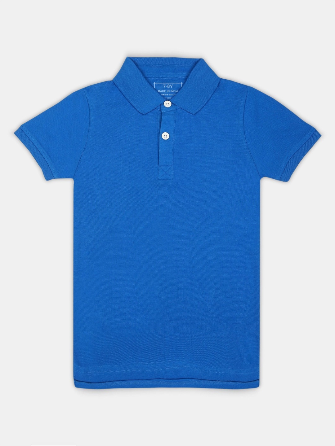 

SHARKTRIBE Boys Solid Polo Collar Cotton T-shirt, Blue