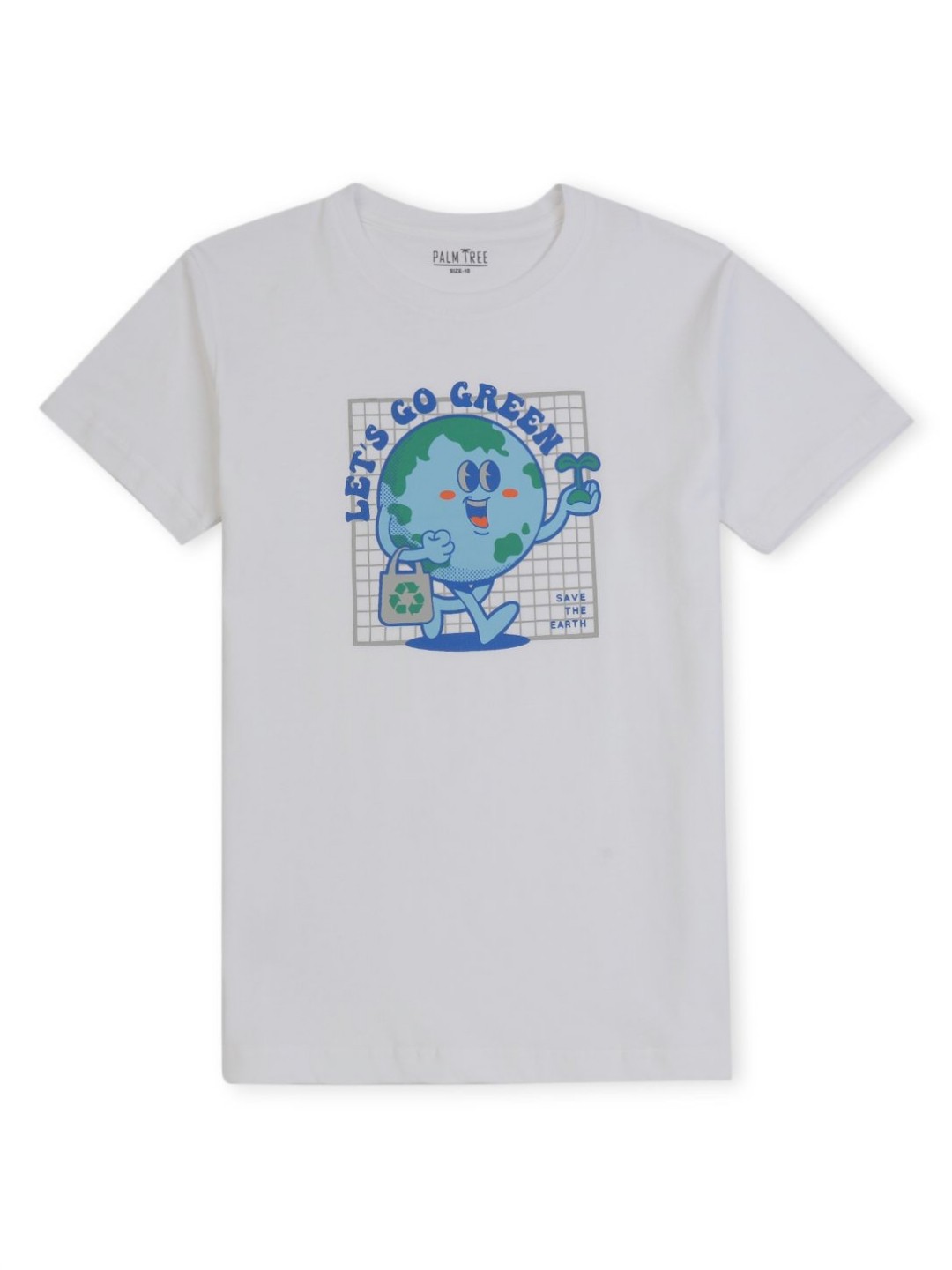 

Palm Tree Boys Graphic Printed T-shirt, Off white