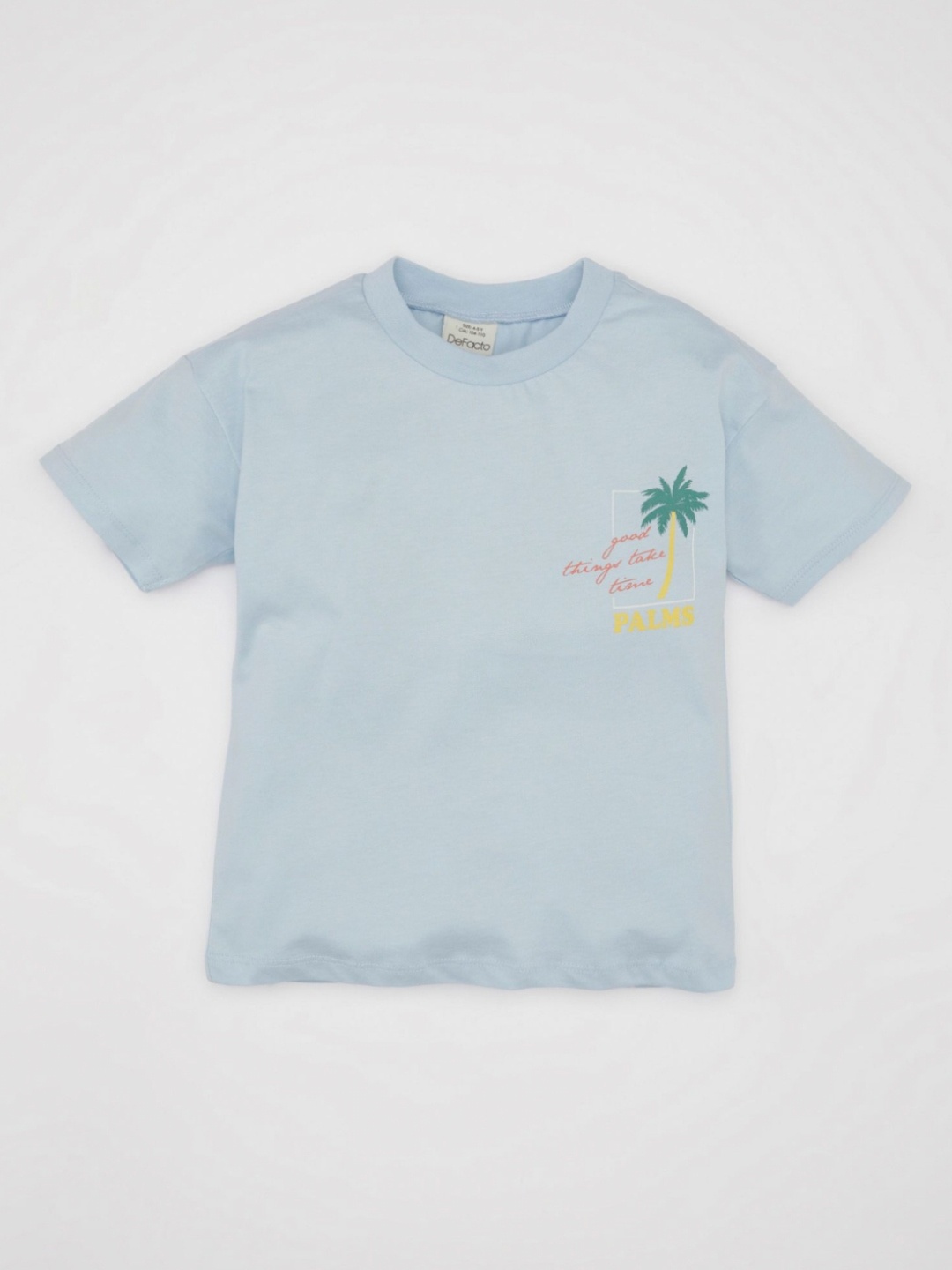 

DeFacto Boys Graphic Printed Round Neck Cotton T-shirt, Na