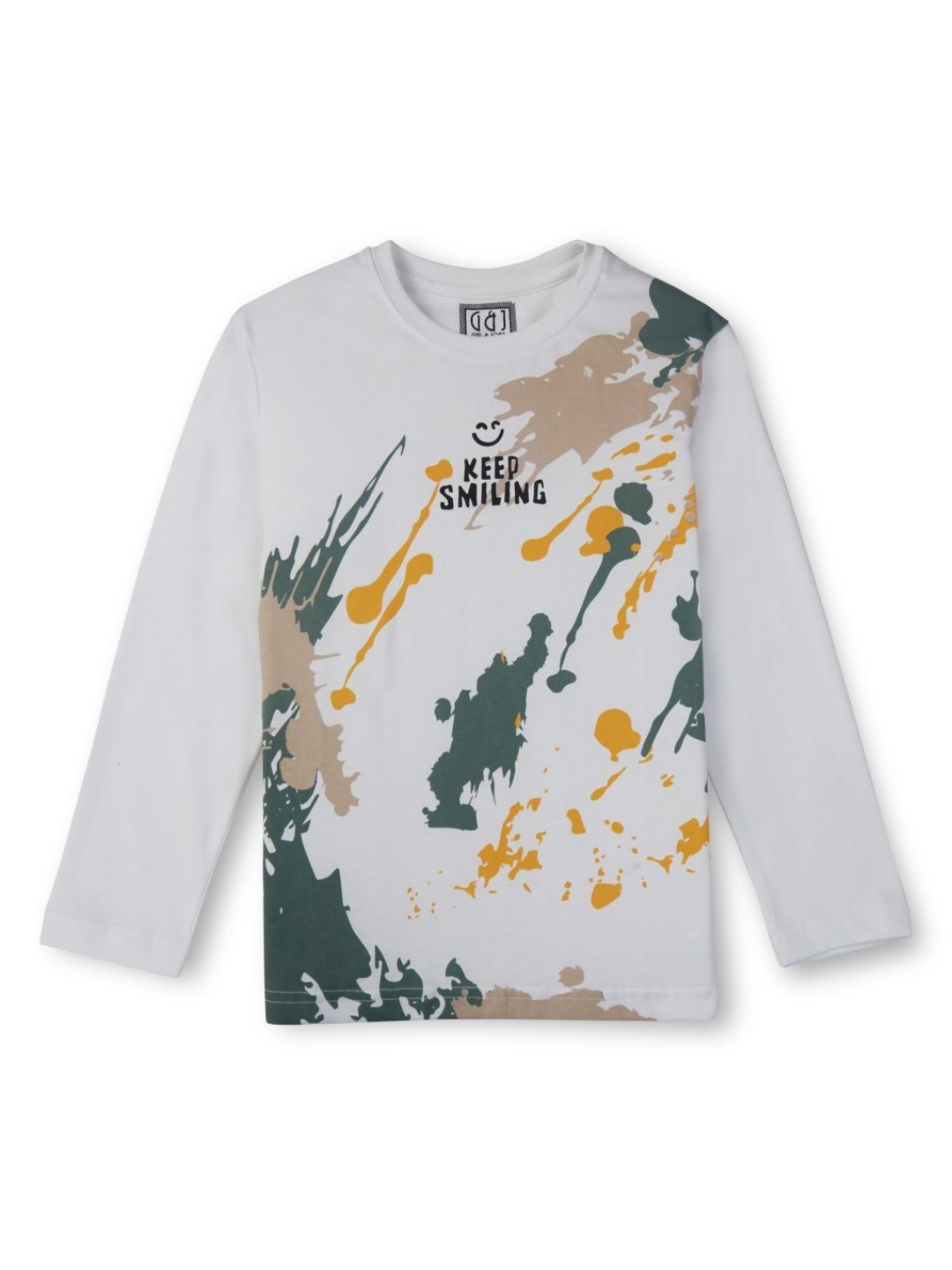 

Gini and Jony Boys Abstract Printed T-shirt, White