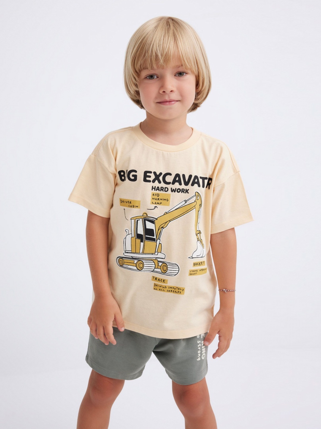 

DeFacto Boys Typography Printed T-shirt, Na