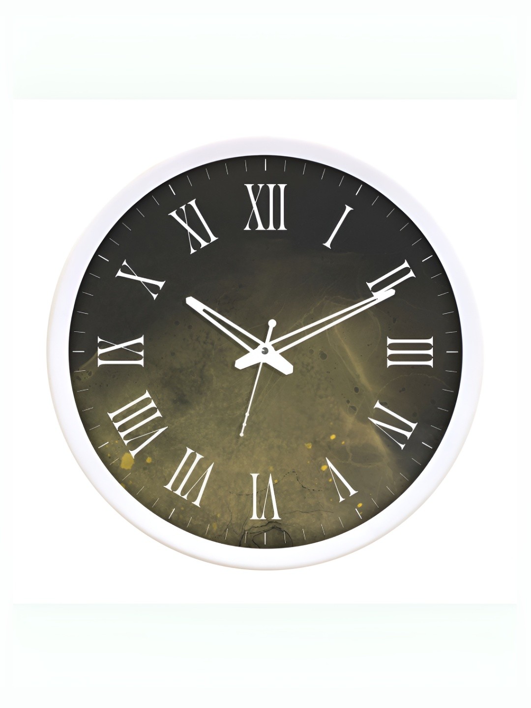 

RANDOM Printed Round Shaped Sweep Silent Movement Contemporary Wall Clock, White