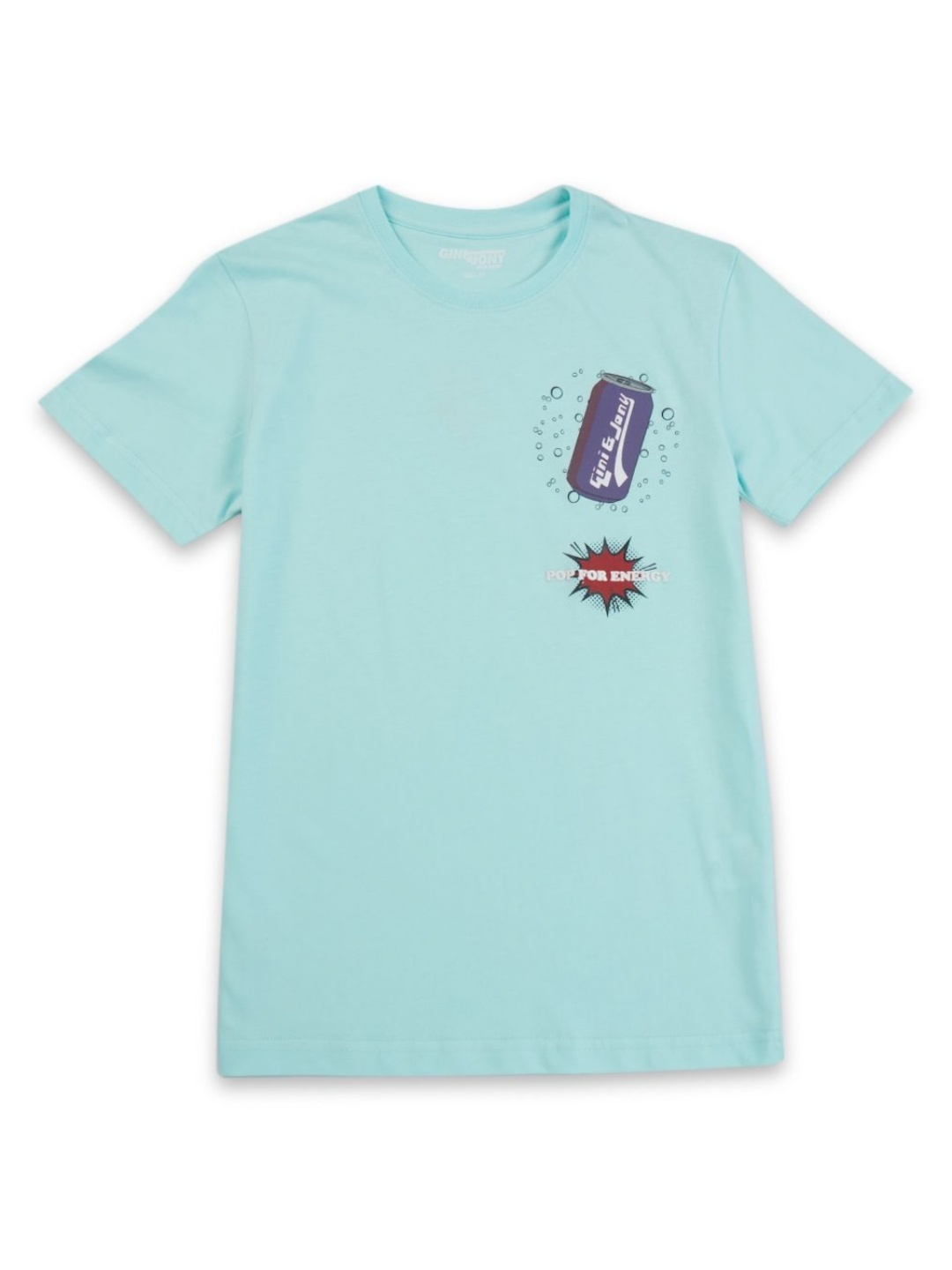 

Gini and Jony Boys Graphic Printed Round Neck Cotton T-shirt, Blue