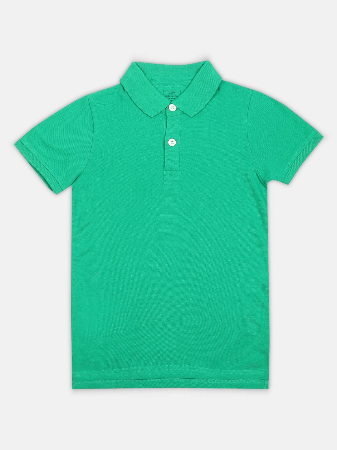 

SHARKTRIBE Boys Solid Polo Collar Cotton T-shirt, Green