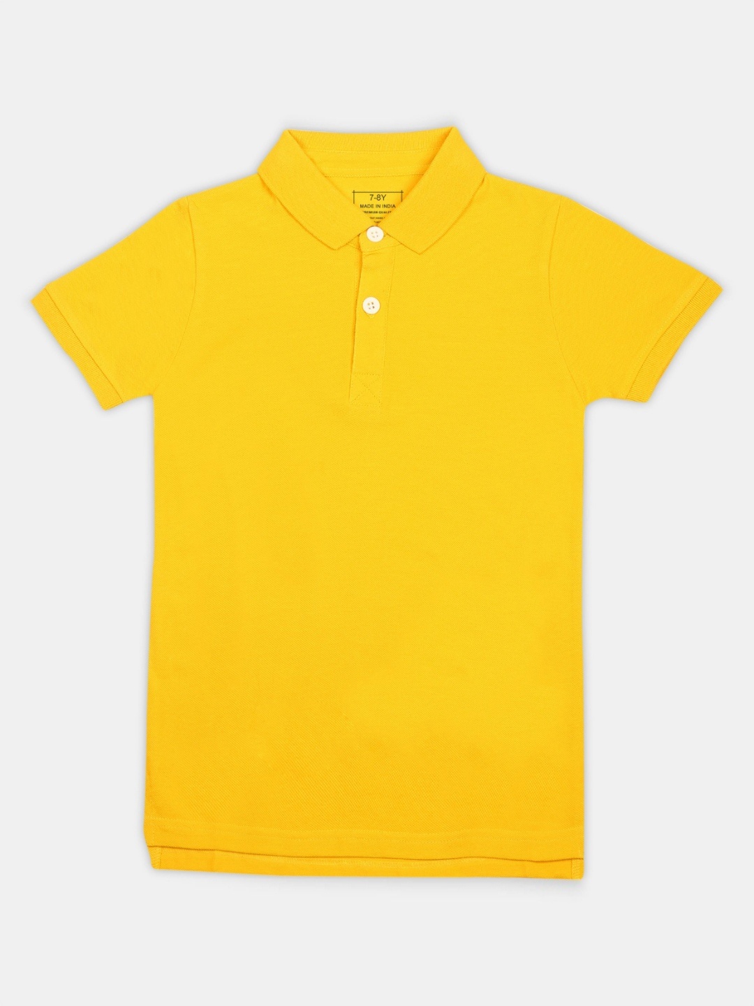

SHARKTRIBE Boys Solid Polo Collar Cotton T-shirt, Yellow
