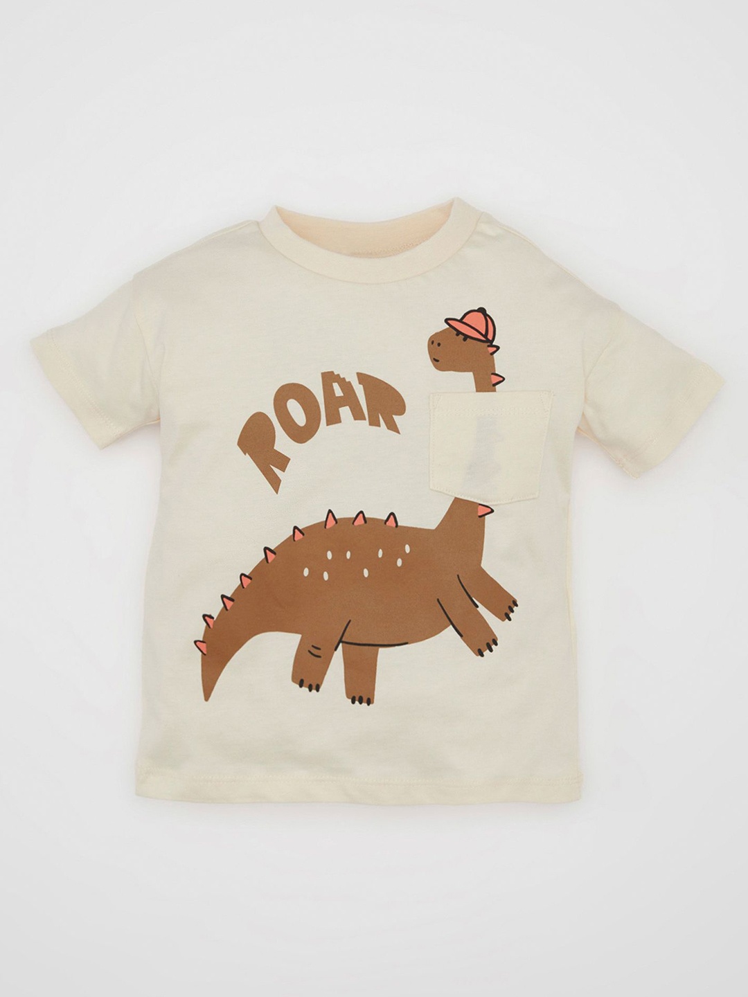 

DeFacto Boys Typography Printed Round Neck Cotton T-shirt, Na