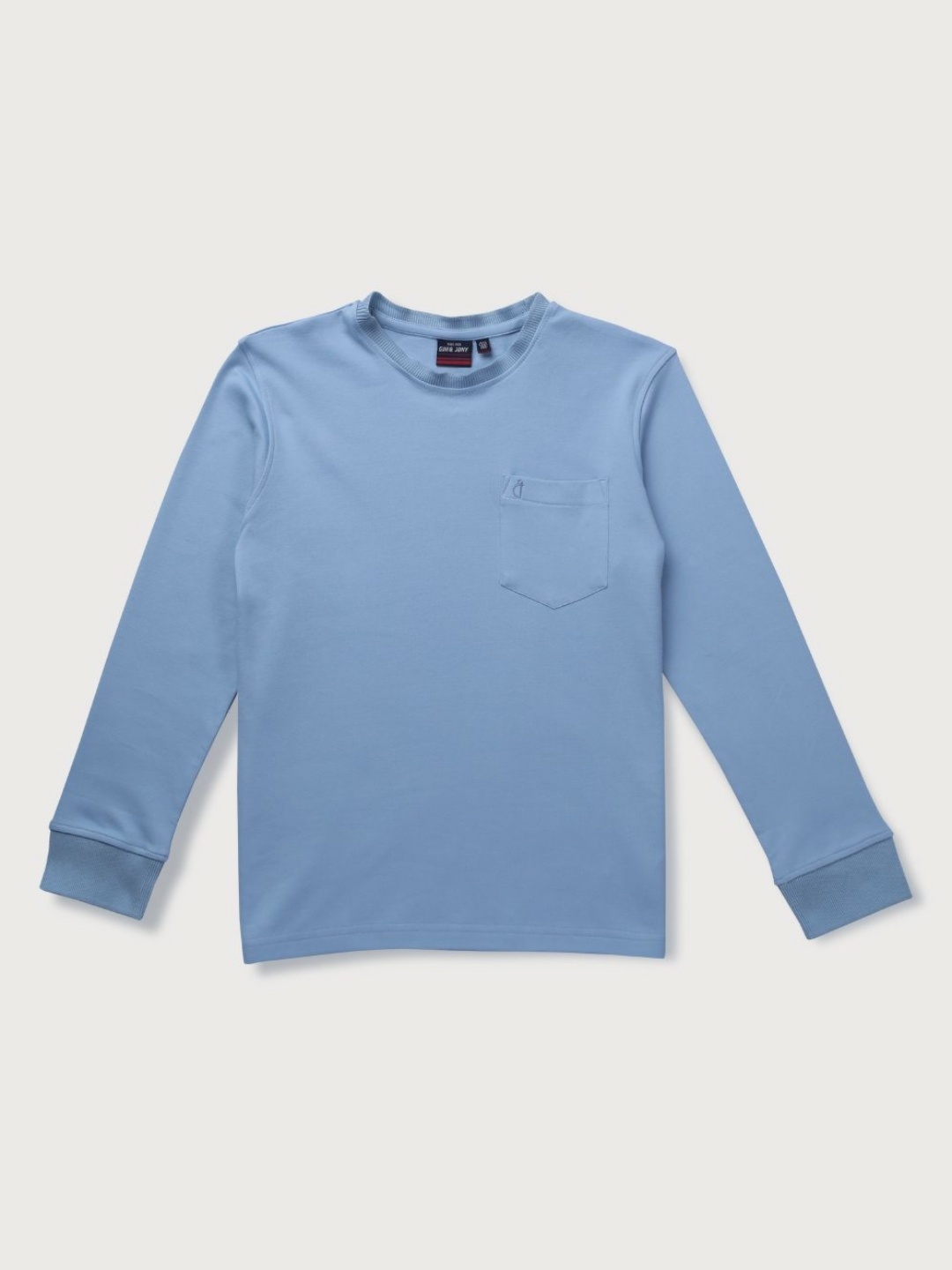 

Gini and Jony Boys Solid Round Neck Cotton T-shirt, Blue