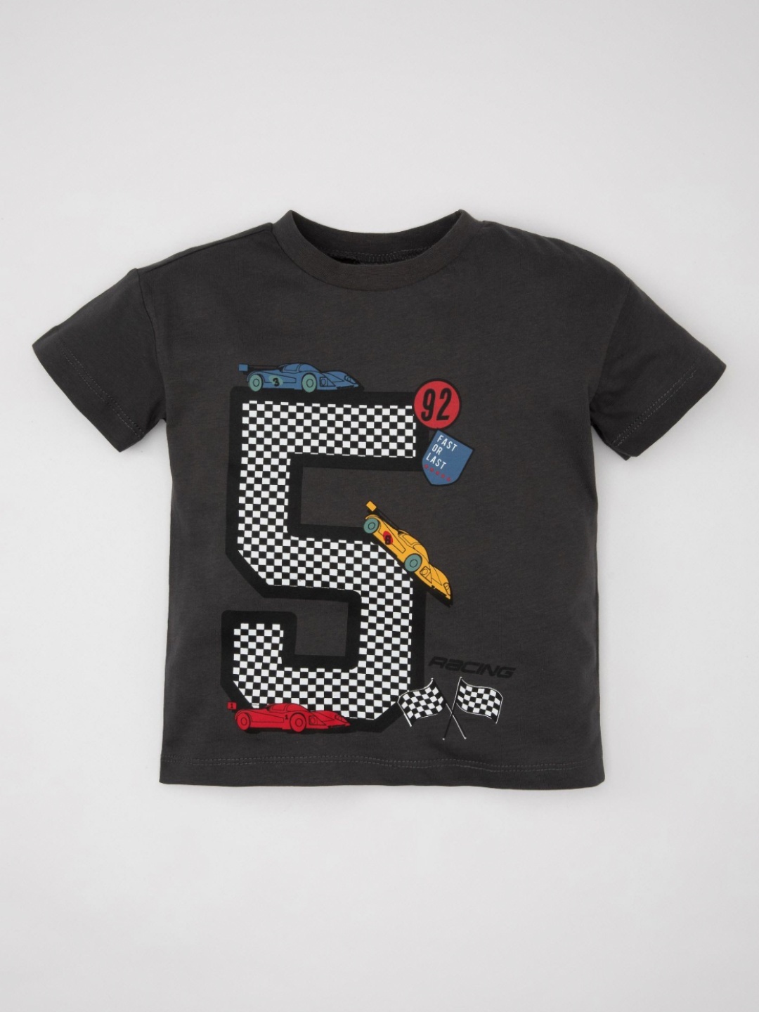 

DeFacto Boys Graphic Printed Round Neck Cotton T-shirt, Na