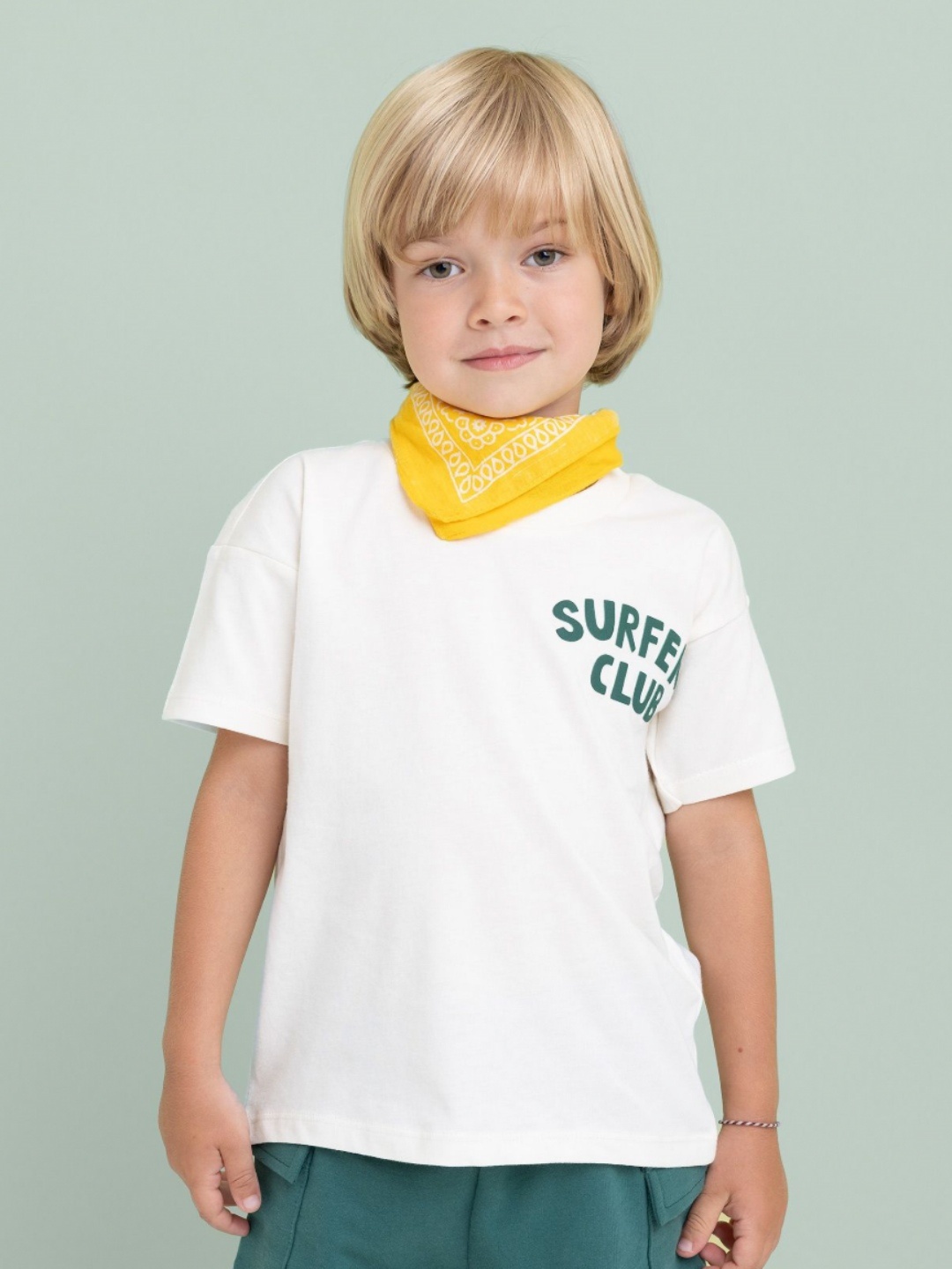 

DeFacto Boys Typography Printed Round Neck Cotton T-shirt, White