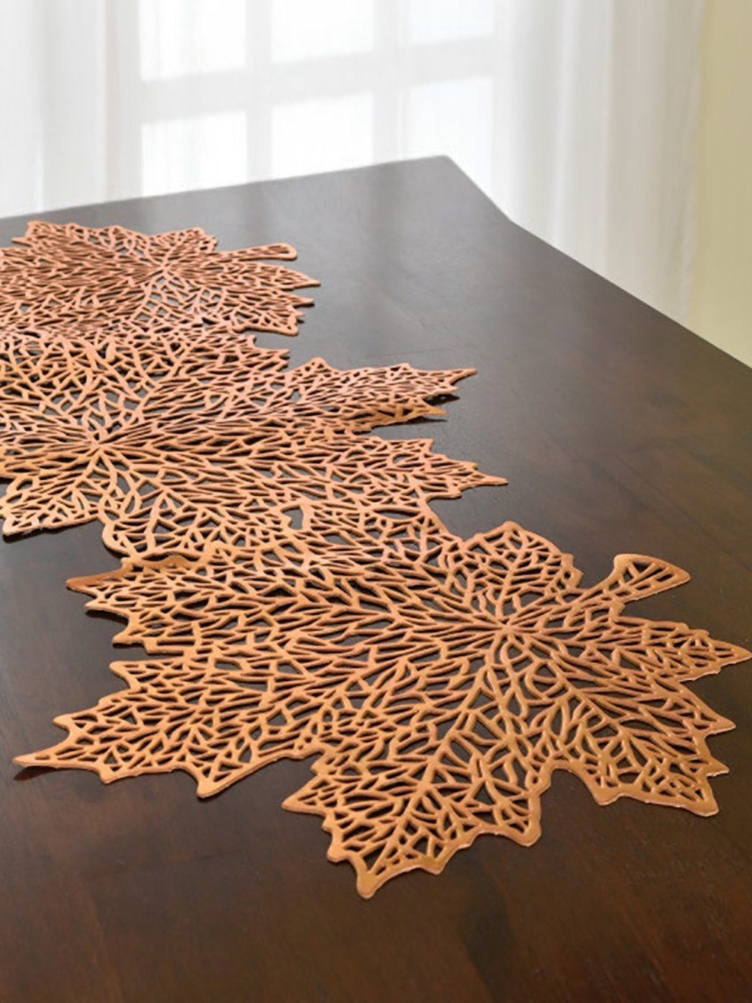 

Dakshya Industries Copper Floral Table Runner
