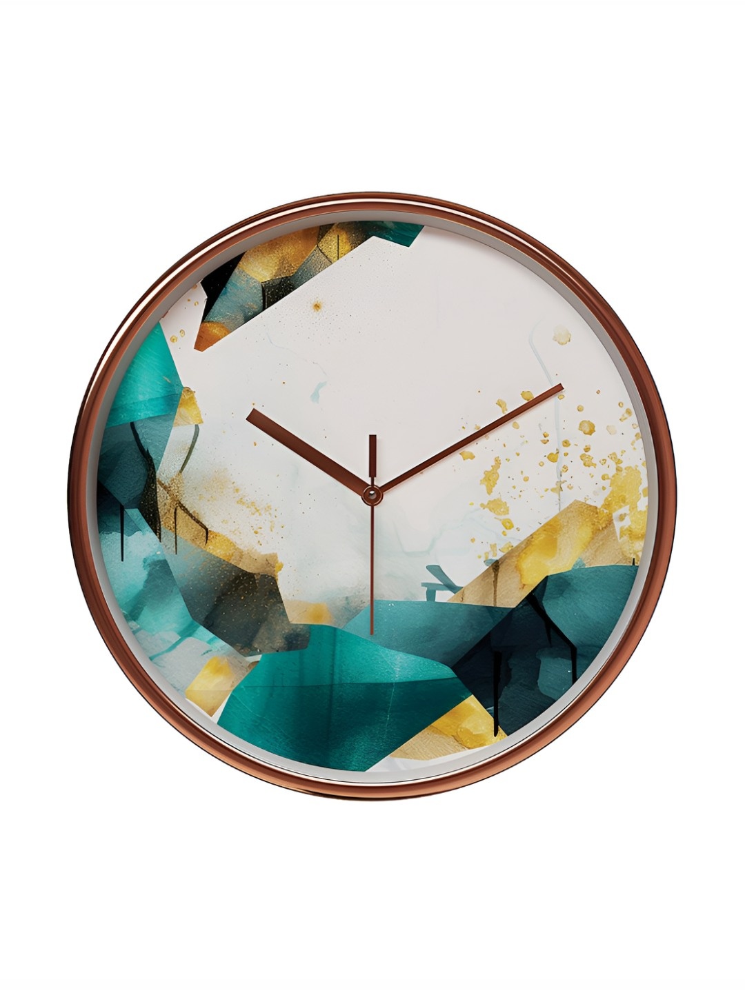

RANDOM Printed Round Shaped Sweep Silent Movement Contemporary Wall Clock, White