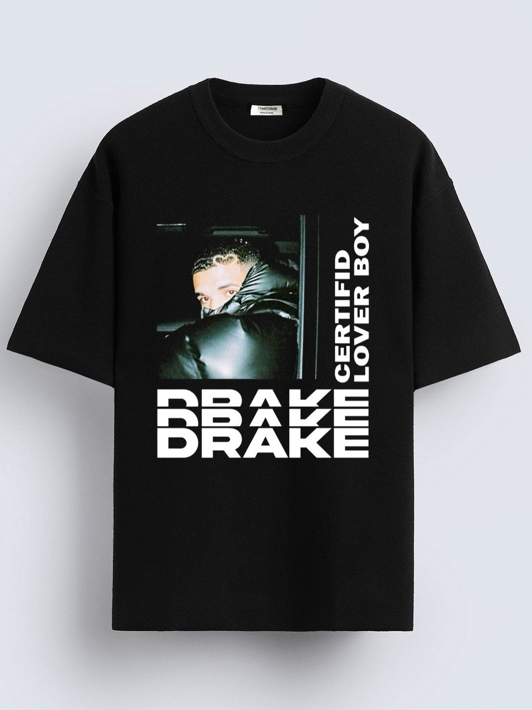 

TheBTclub Men Drake black Printed T-Shirt