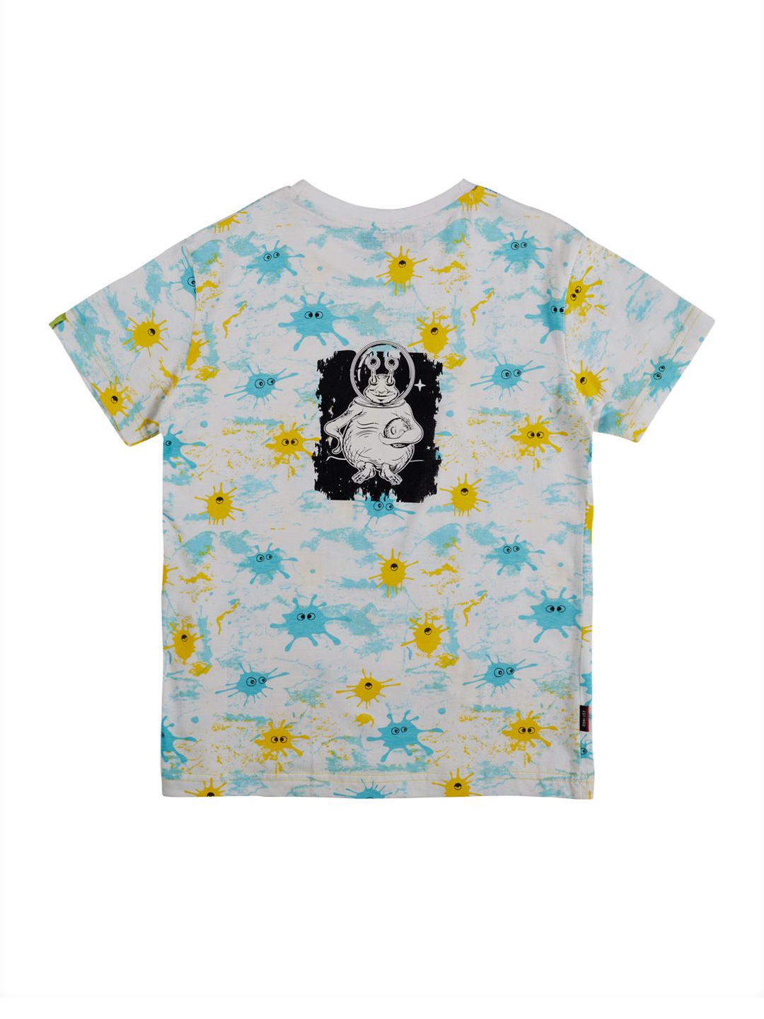 

Gini and Jony Boys Graphic Printed Round Neck Cotton T-shirt, White
