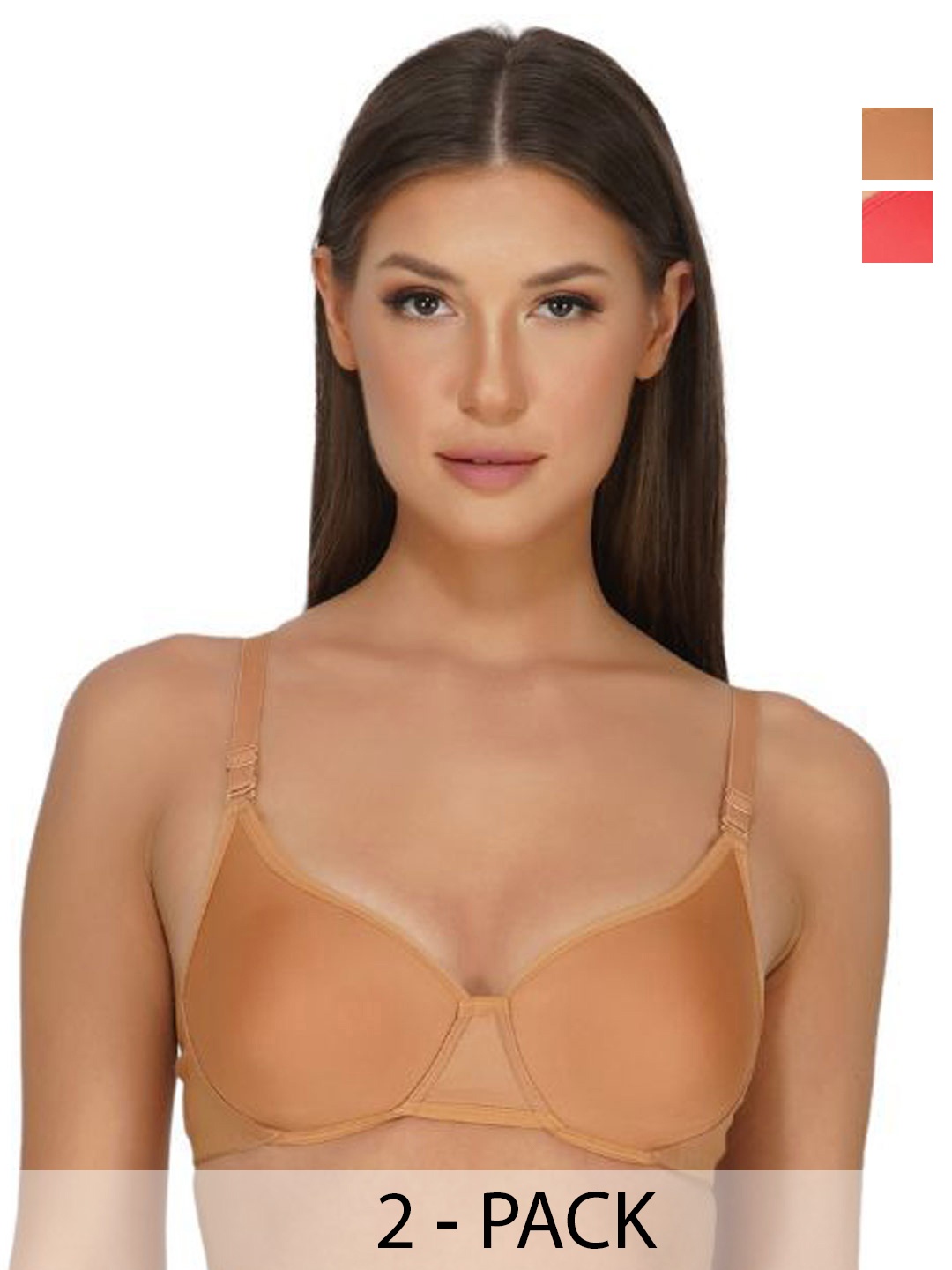 

INGRID Women Durable & Long Lasting Cotton Everyday Underwired Padded Bra, Nude
