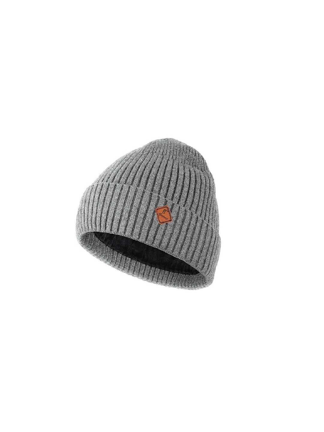 

Gajraj Unisex Woollen Self Design Beanie, Grey