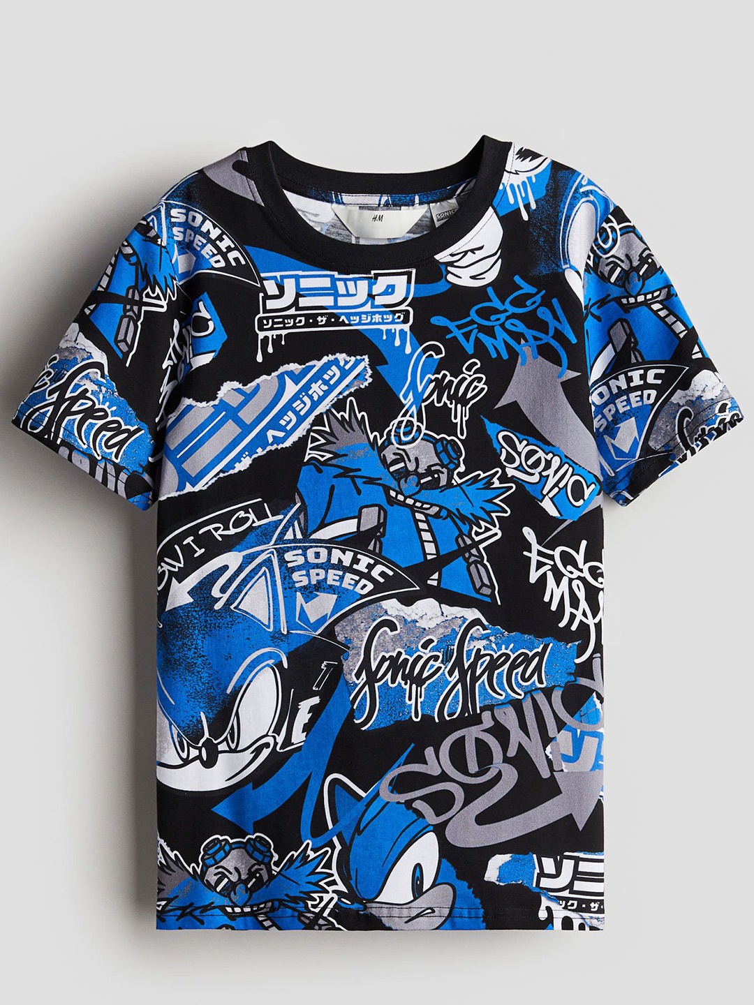 

H&M Boys Printed T-Shirts, Black