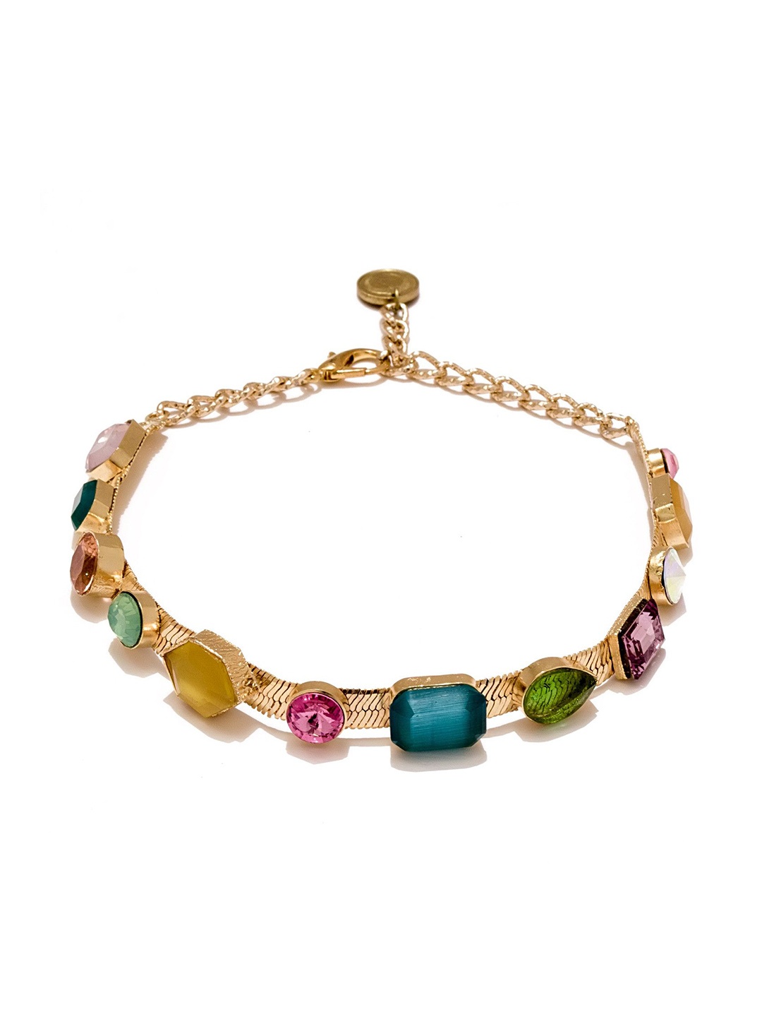

VALLIYAN BY NITYA 18kT Gold-Plated Stone Studded Necklace