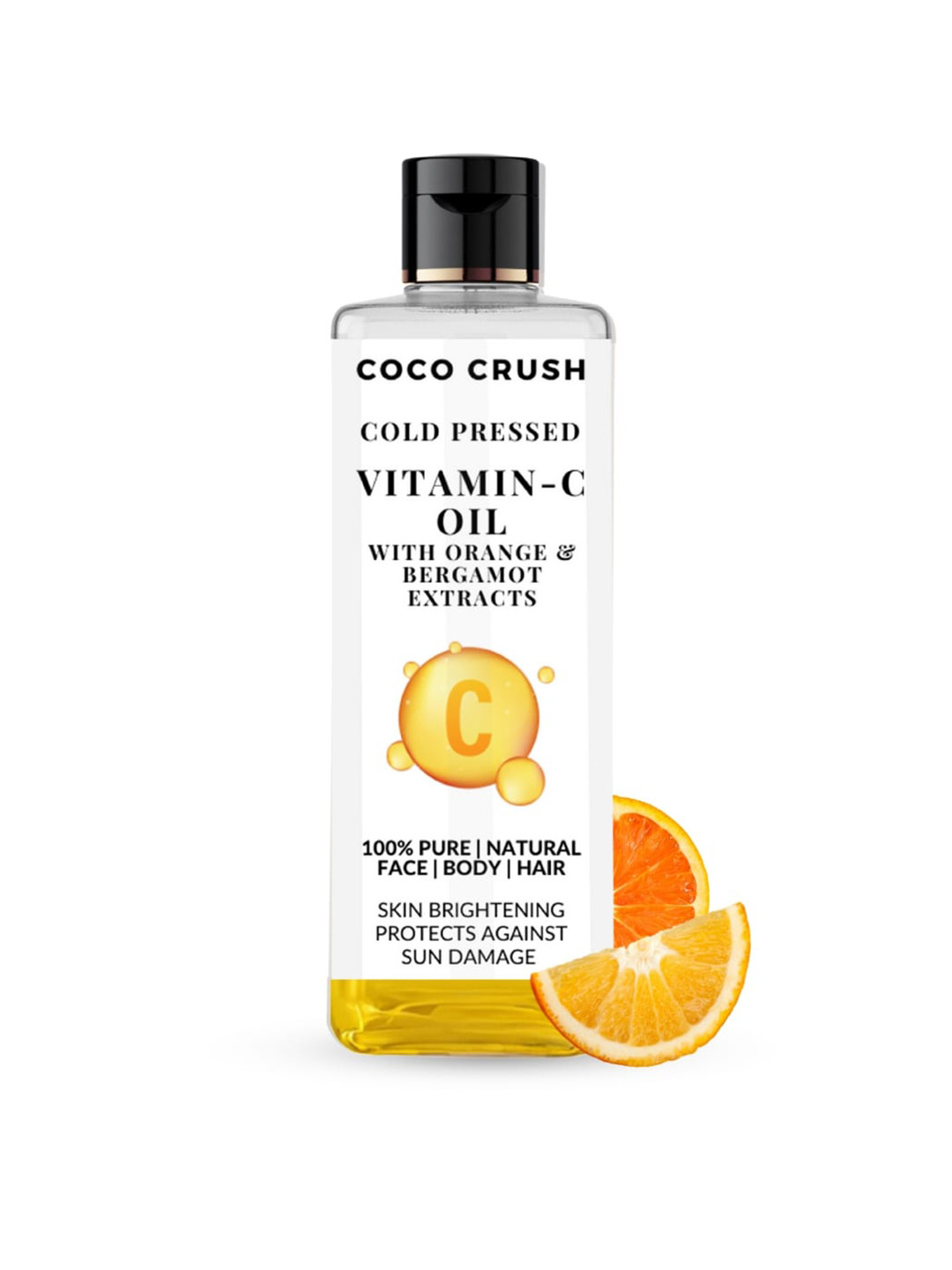

Coco Crush Cold Pressed 100% Natural Vitamin C & Tea Tree Oil- 100ml, Orange